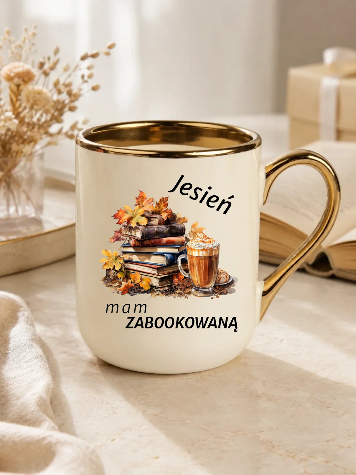 Kubek elegant jesienny - Jesień mam zabookowaną JS28