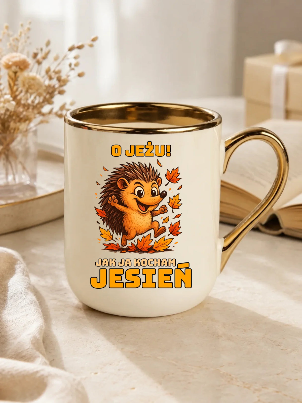Kubek elegant jesienny - O JEŻU! Jak ja kocham jesień JS31