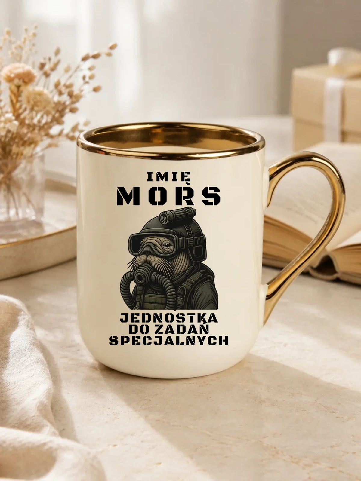 Kubek elegant - prezent dla morsa - Mors do zadań specjalnych - personalizowany HM07