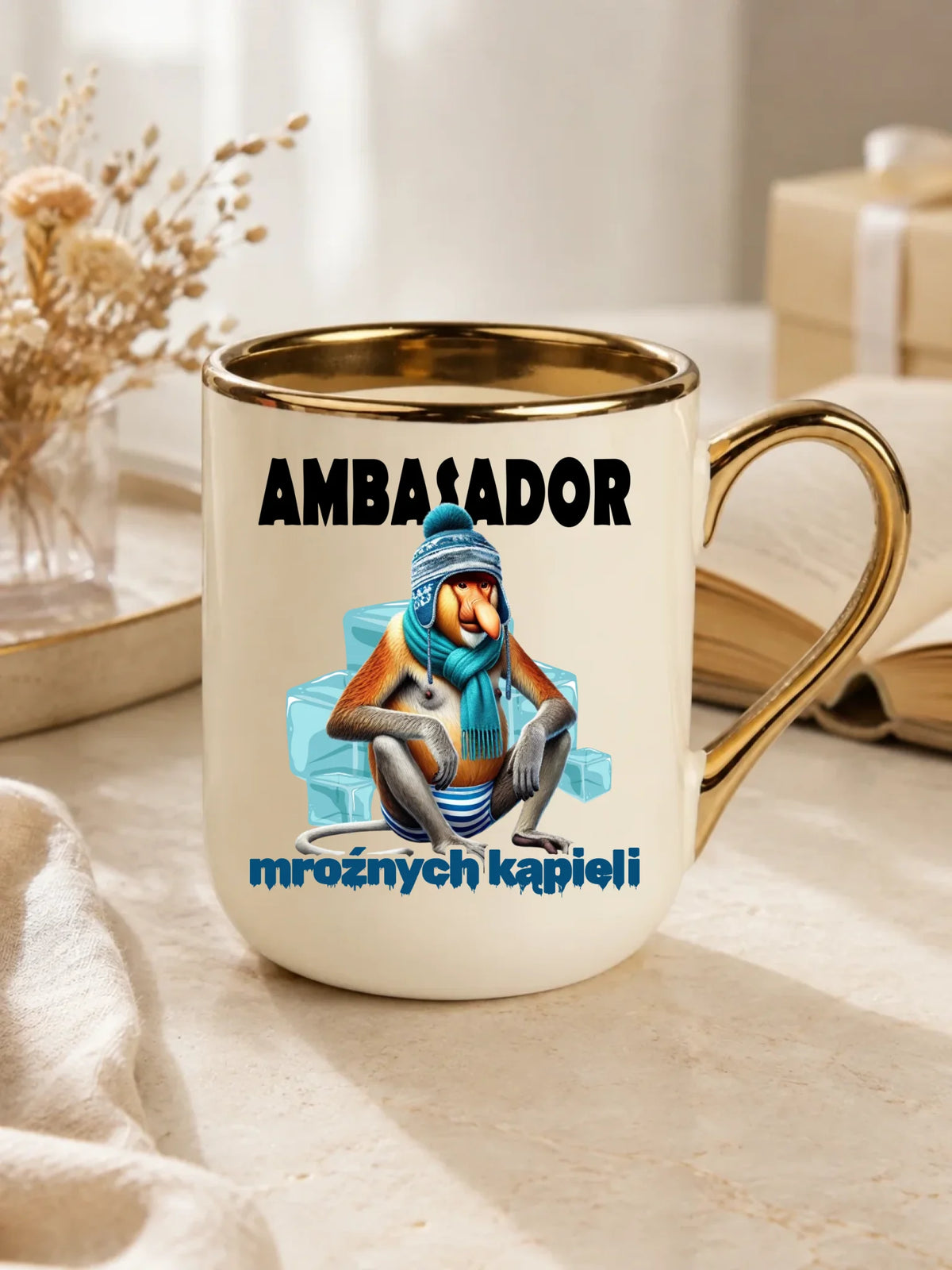 Kubek elegant - prezent dla morsa - Janusz Nosacz Mors - Ambasador mroźnych kąpieli HM03