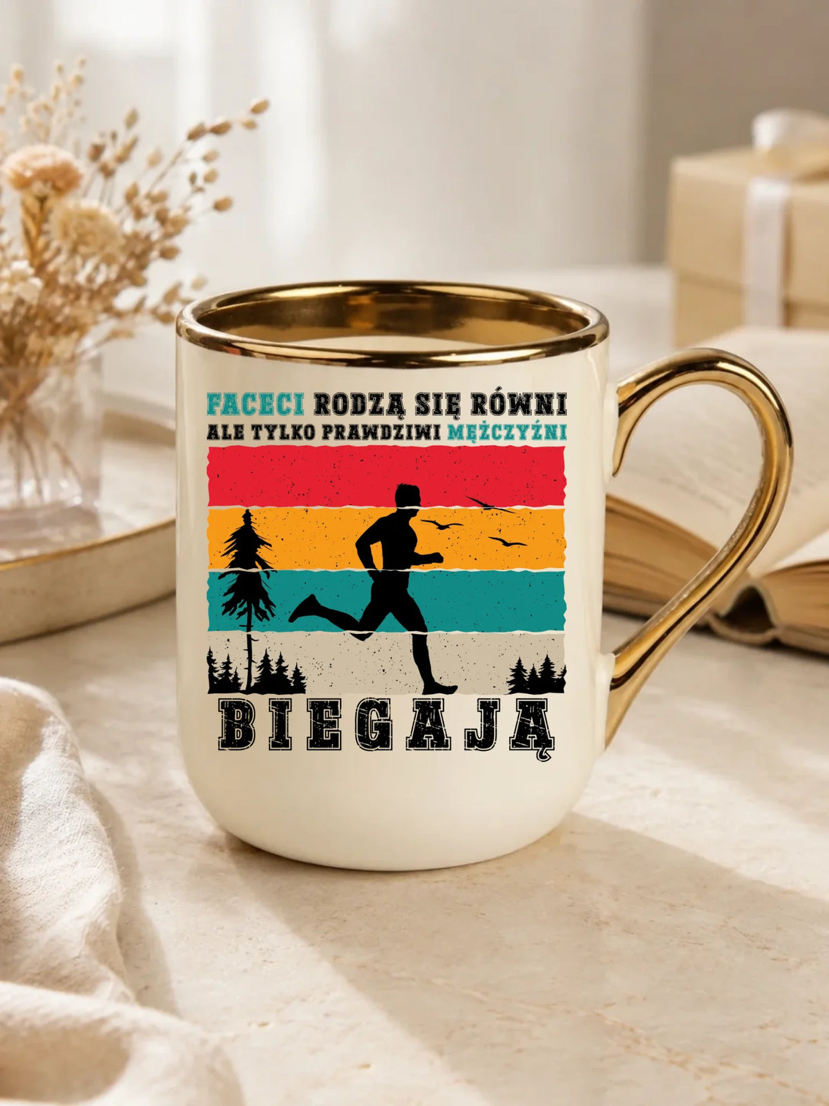 Kubek elegant dla biegacza - Prawdziwi mężczyźni biegają HB02