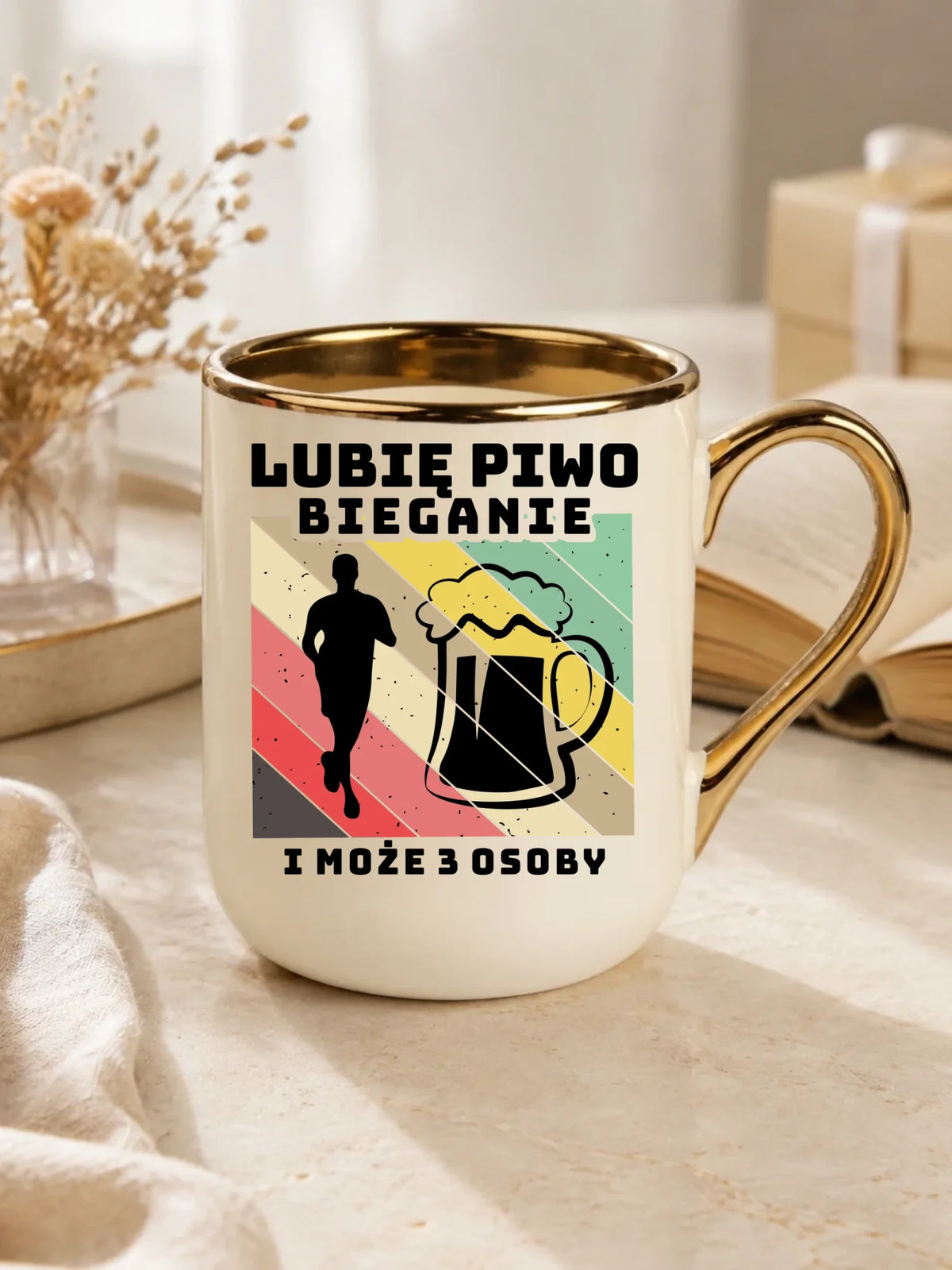 Kubek elegant dla biegacza - Lubię piwo bieganie HB01