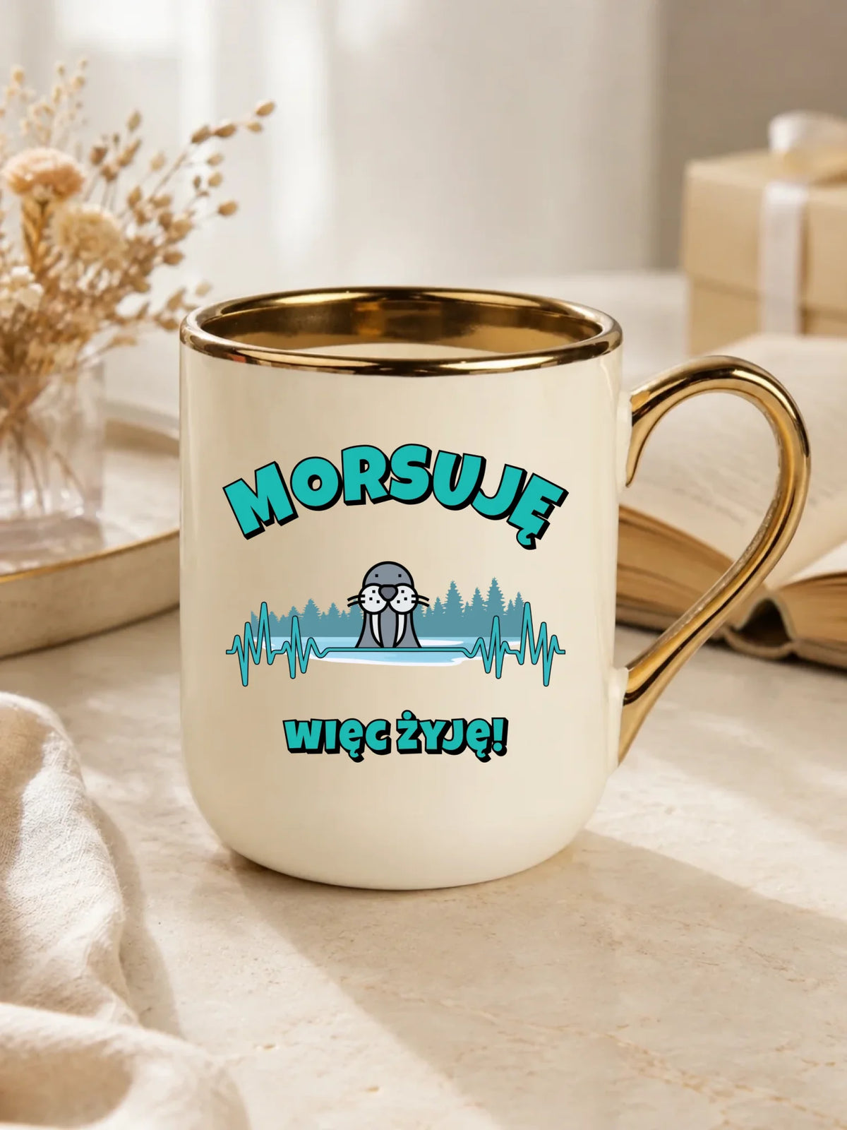 Kubek elegant - prezent dla morsa - Morsuję więc żyję - Mors HM02