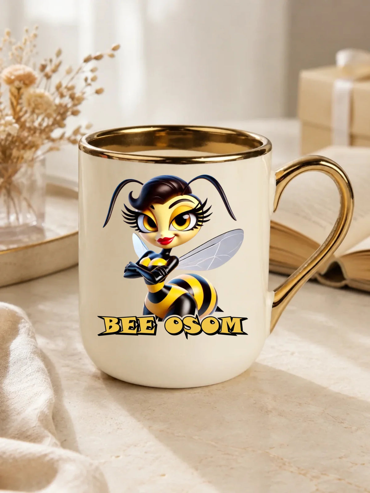 Kubek elegant - Bee Osom - Jestem niesamowita DZ11