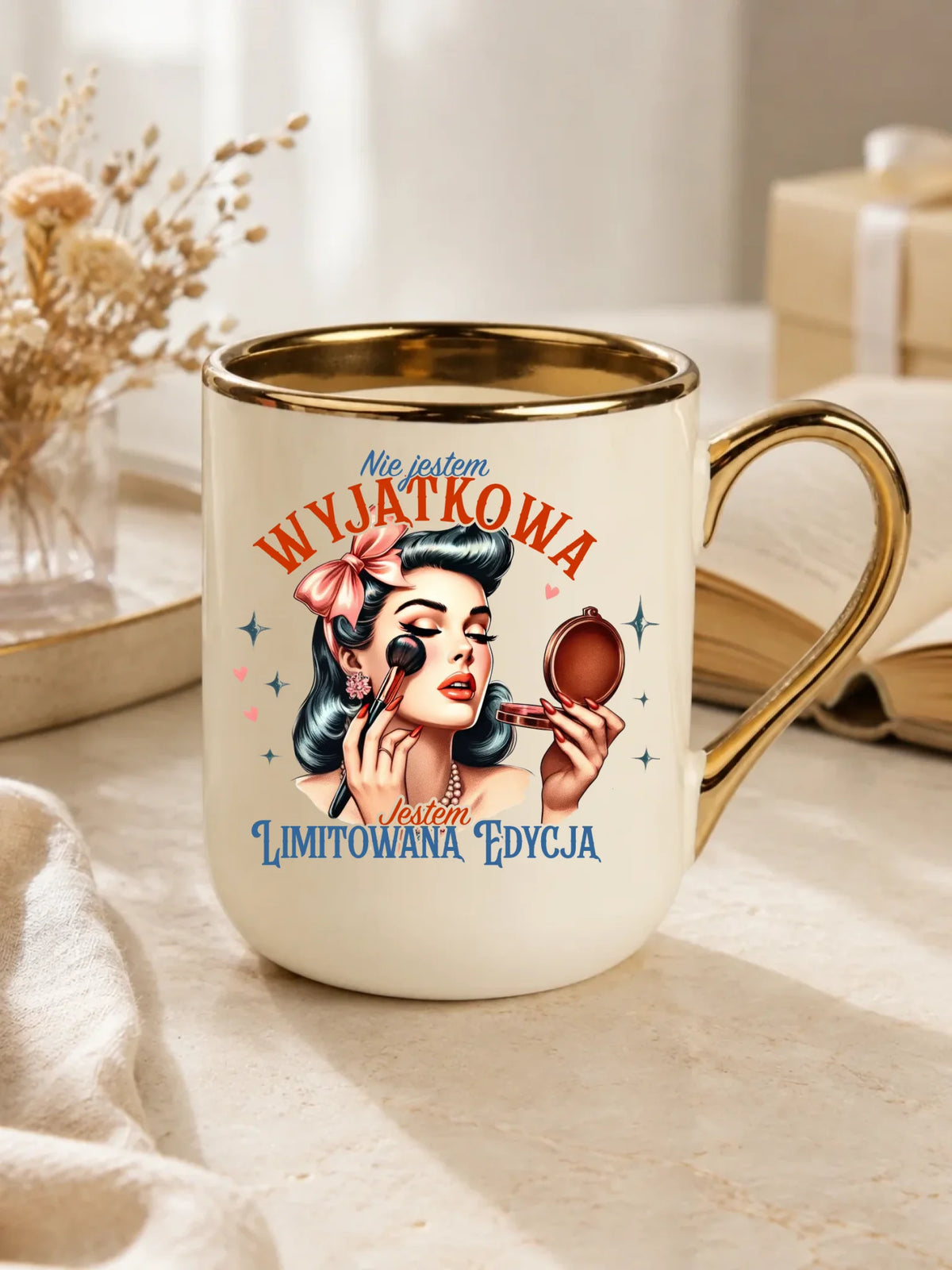 Kubek elegant – Nie jestem wyjątkowa, jestem limitowaną edycją - retro DZ10
