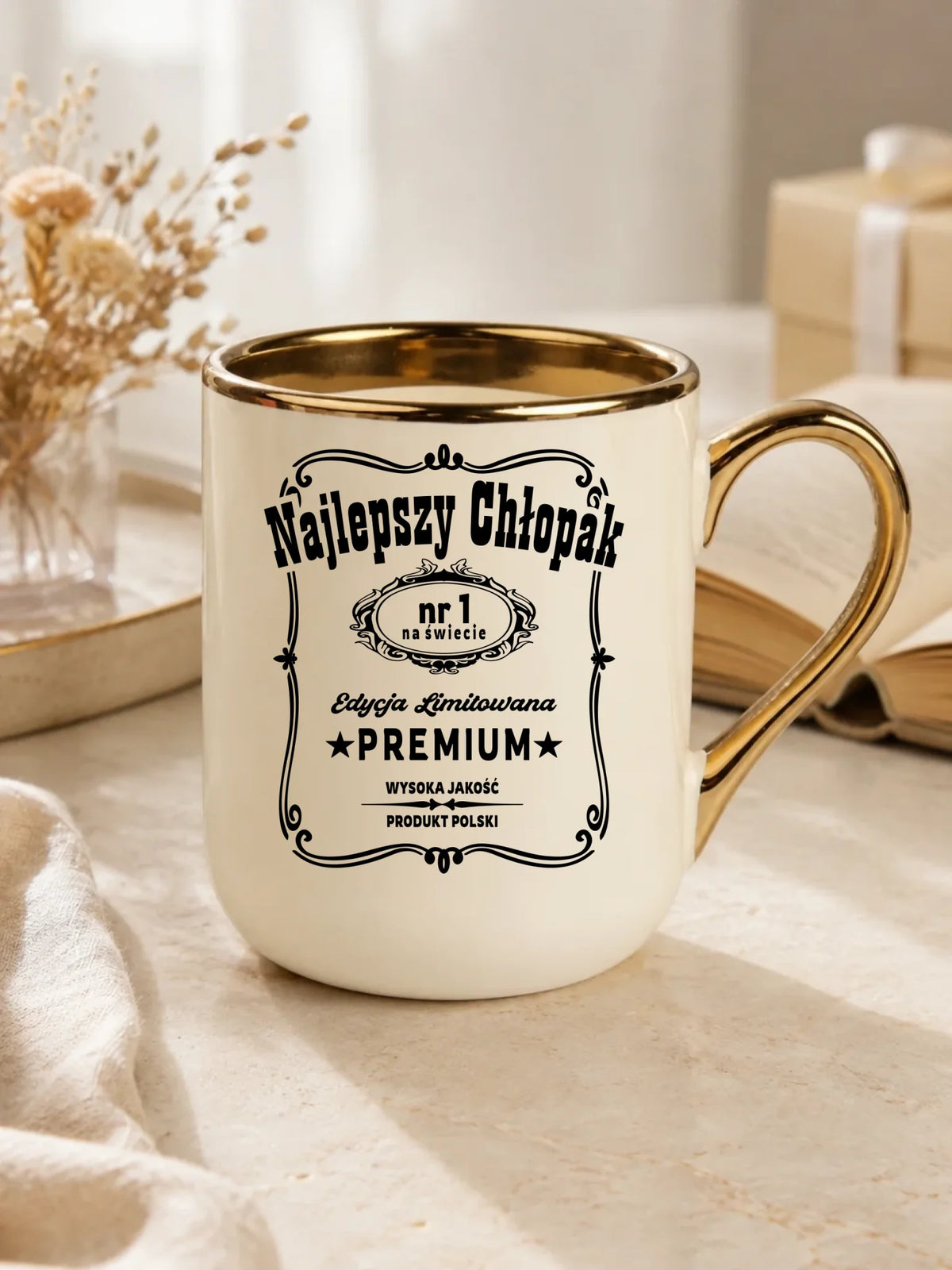 Kubek elegant - prezent dla chłopaka - Najlepszy chłopak na świecie DCH20