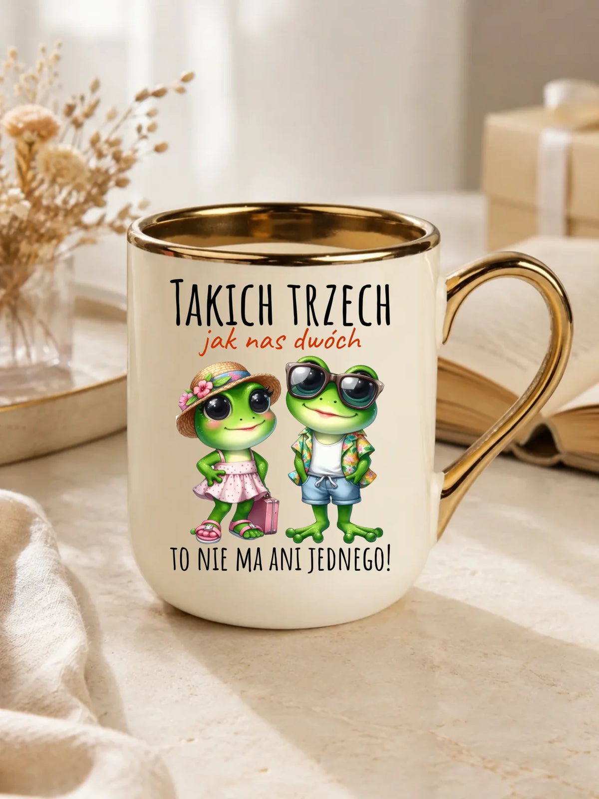 Kubek elegant dla par - Żabki Takich trzech jak nas dwóch DCH11