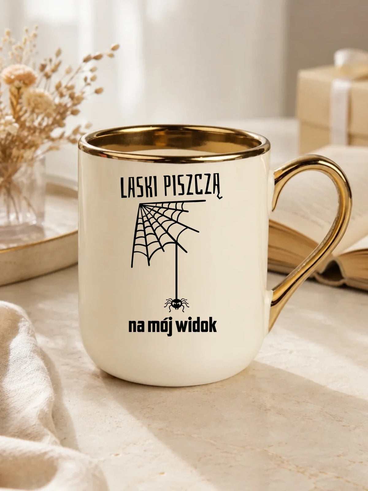Kubek elegant - prezent dla chłopaka - Laski piszczą na mój widok DCH13