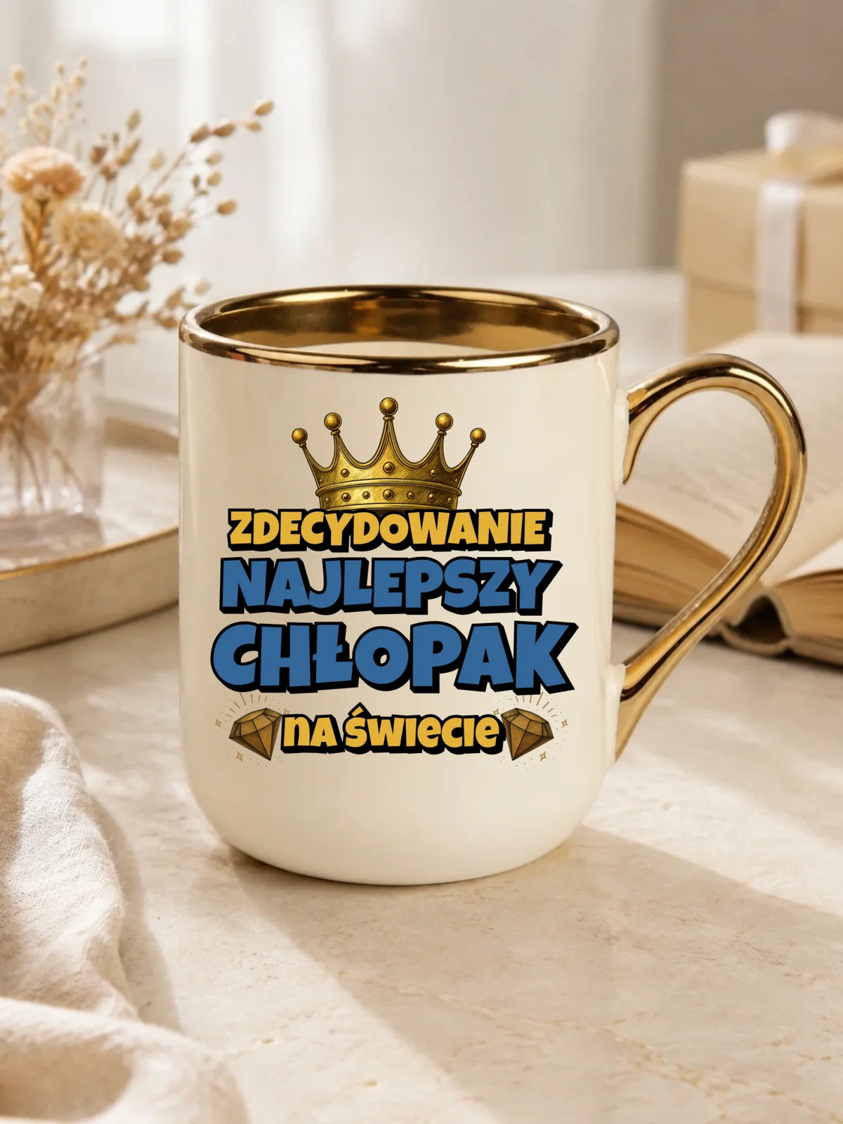 Kubek elegant - Prezent na Dzień Chłopaka - Najlepszy chłopak DCH21