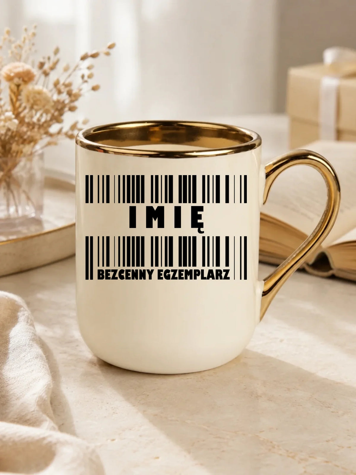 Kubek elegant - Bezcenny egzemplarz prezent dla niego - personalizowany DCH07