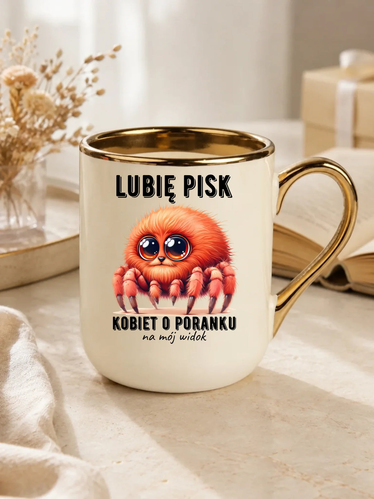 Kubek elegant - prezent dla chłopaka - Lubię pisk kobiet DCH14