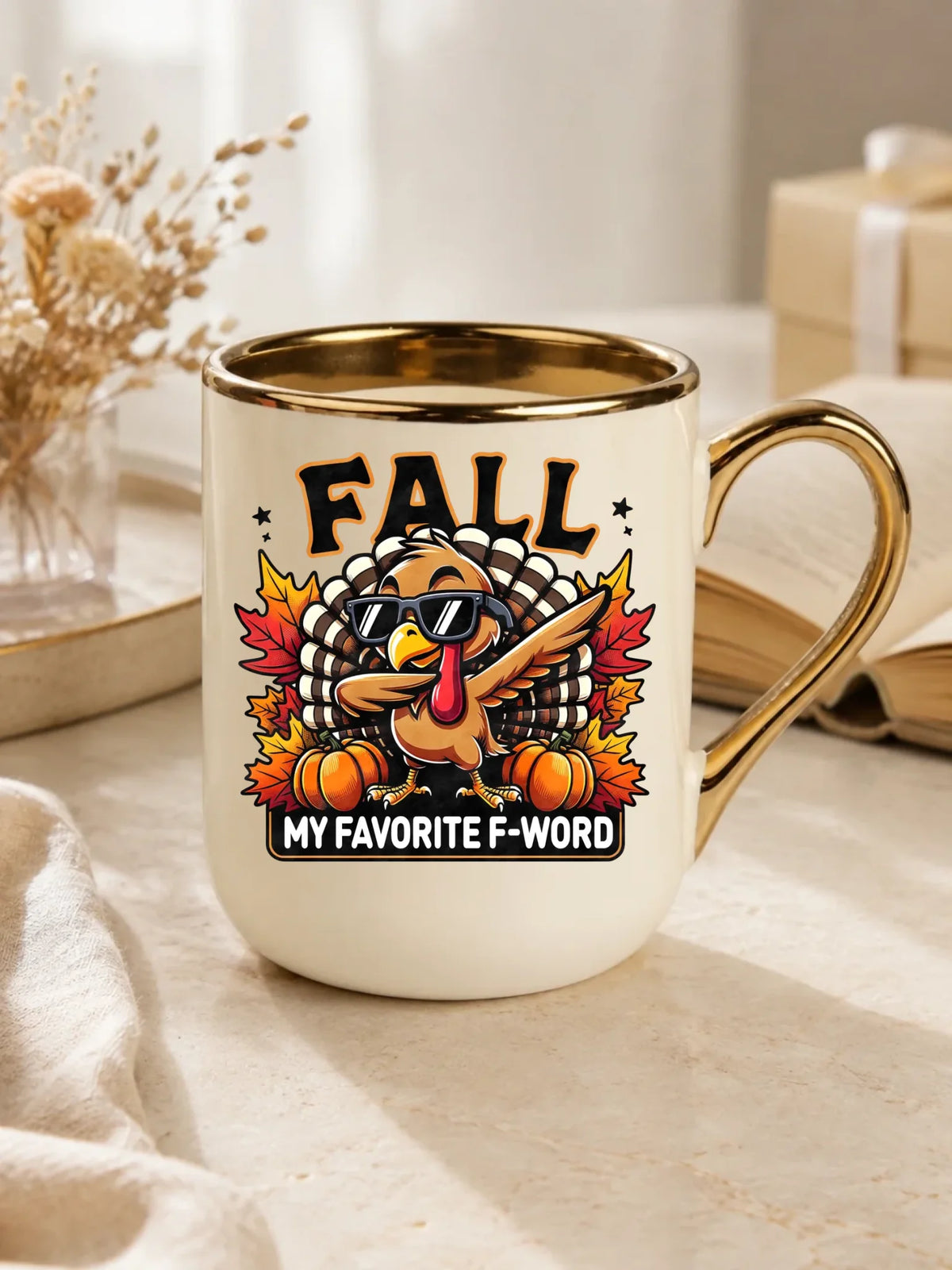 Kubek elegant jesienny - FALL my favorite F-word JS11