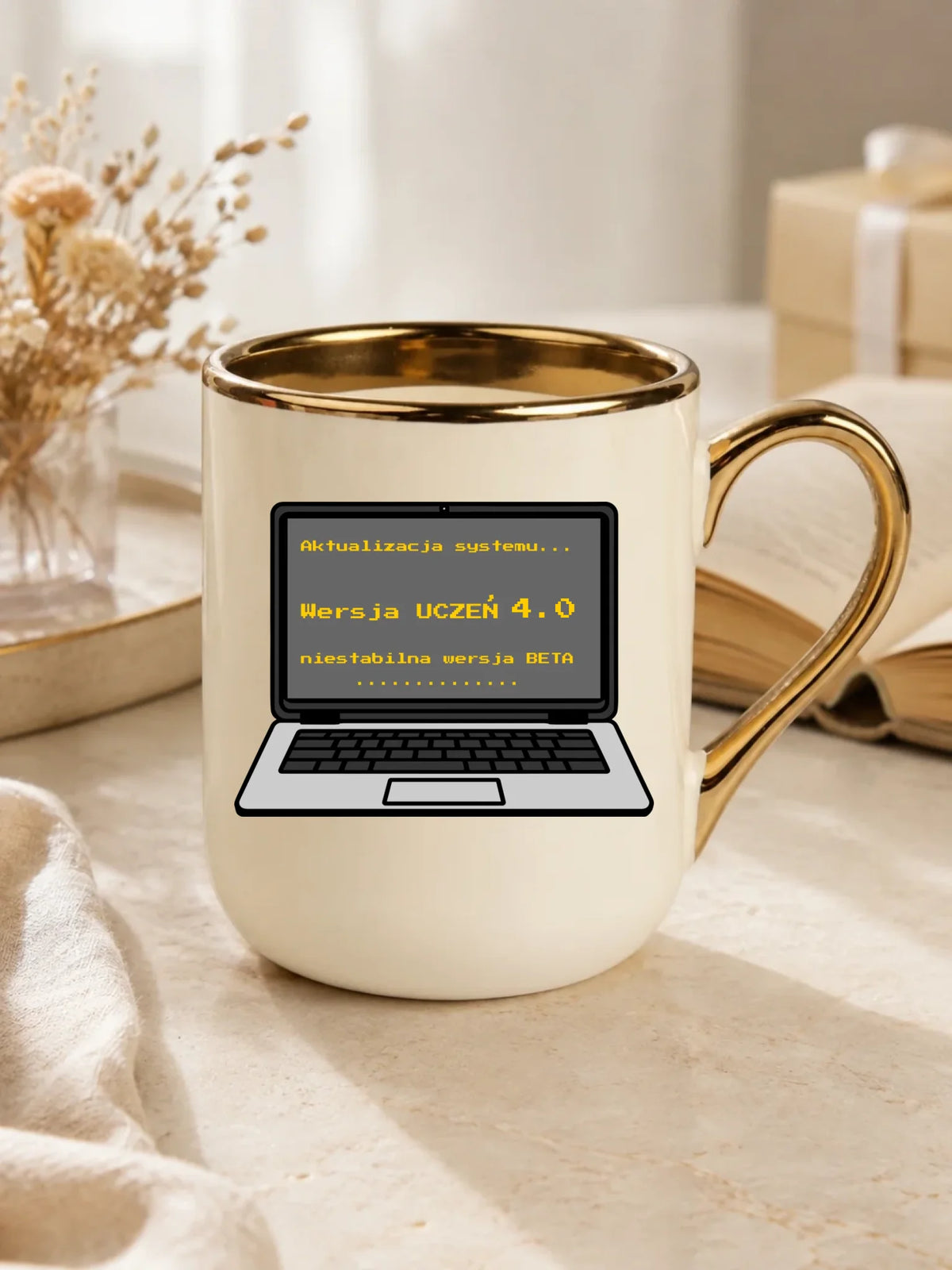 Kubek elegant dla ucznia - Aktualizacja systemu - powrót do szkoły - personalizowany SZ16