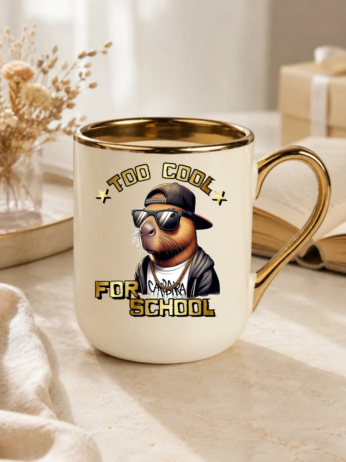 Kubek elegant z kapibarą do szkoły Too cool SZ06