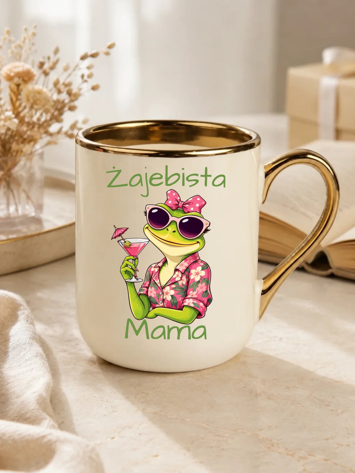 Kubek elegant dla mamy - Żajebista Mama DM47