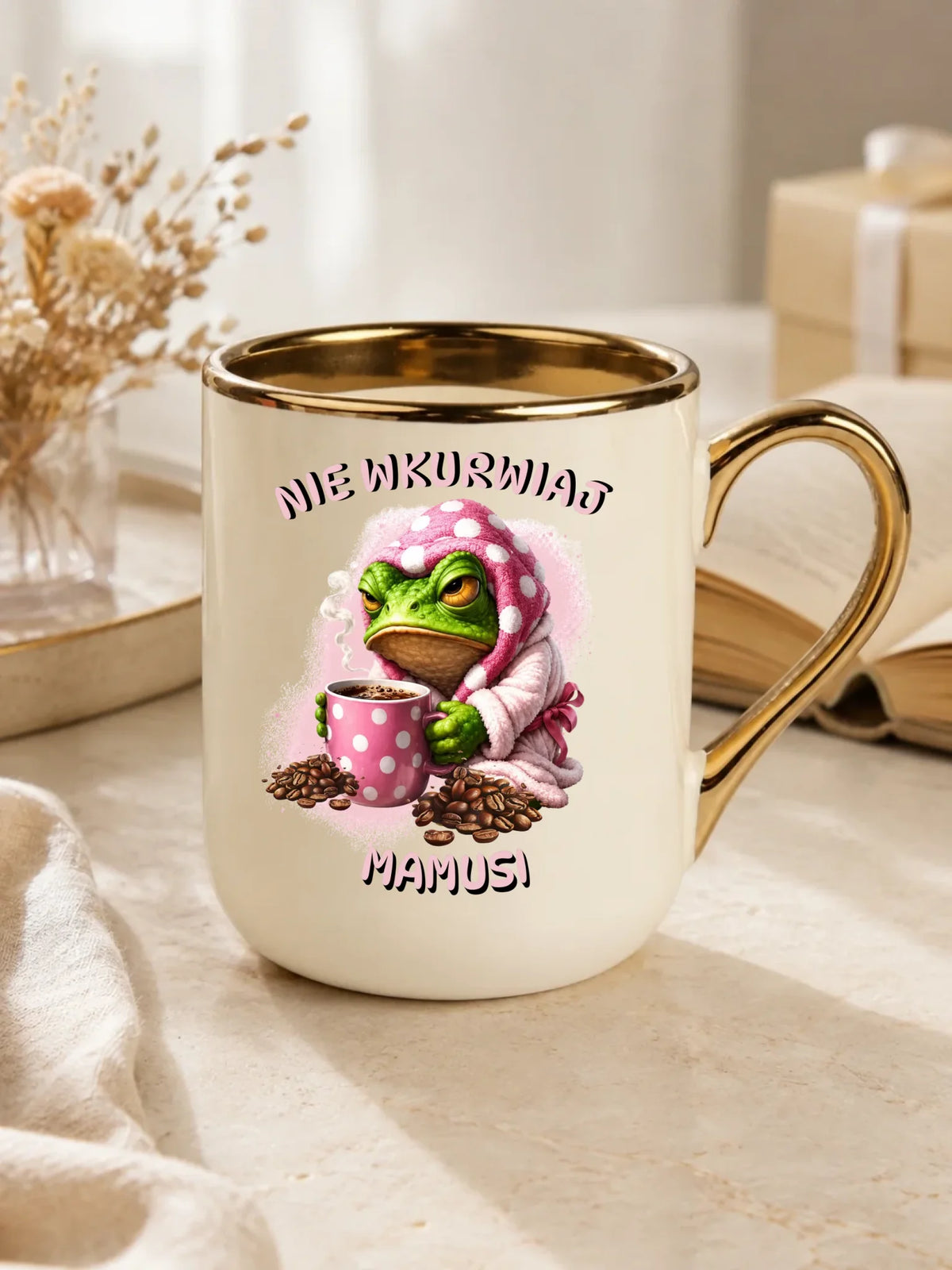Kubek elegant dla mamy - Nie wku*wiaj mamusi - bez cenzury DM49