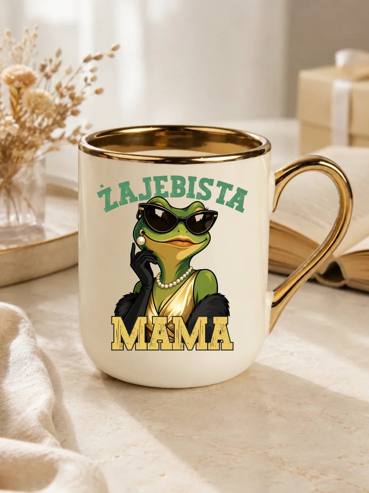 Kubek elegant dla mamy - Żajebista Mama Glamour DM48