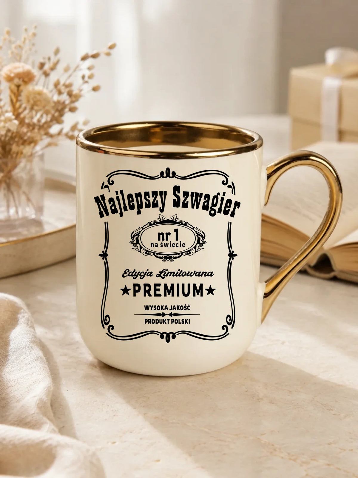 Kubek elegant dla szwagra - Najlepszy Szwagier Edycja Limitowana DSZ02