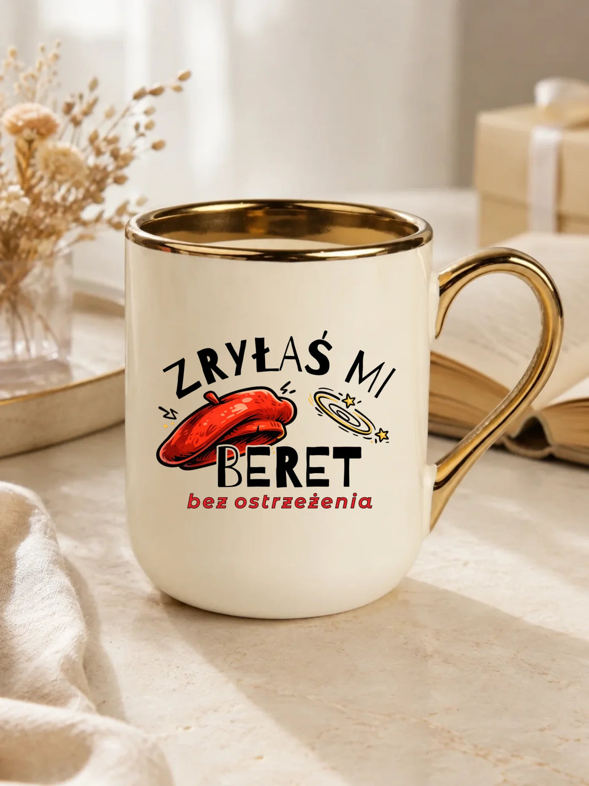 Kubek elegant - Zryłaś mi beret DZ34