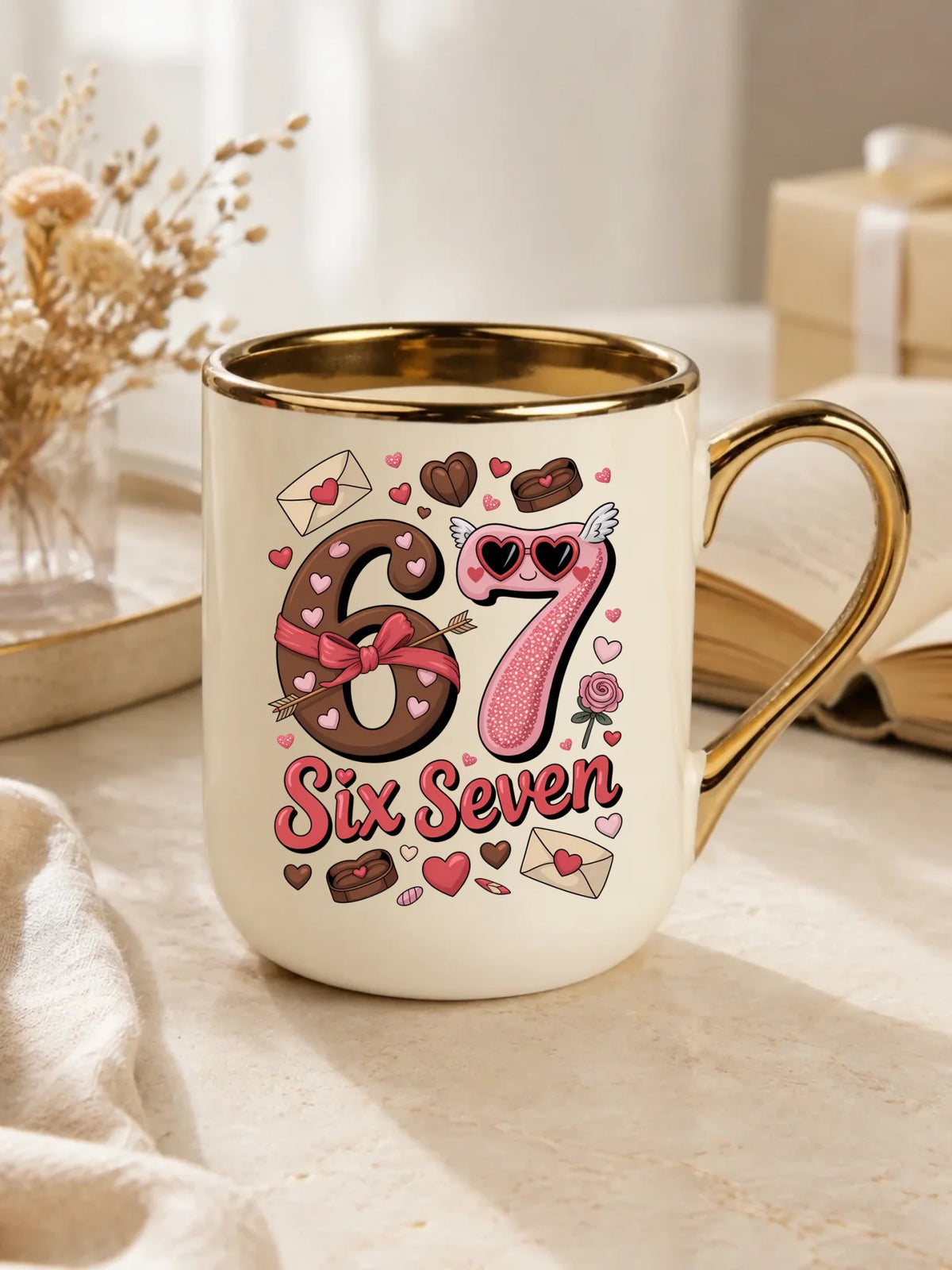 Kubek elegant - Miłość Six Seven 67 W72