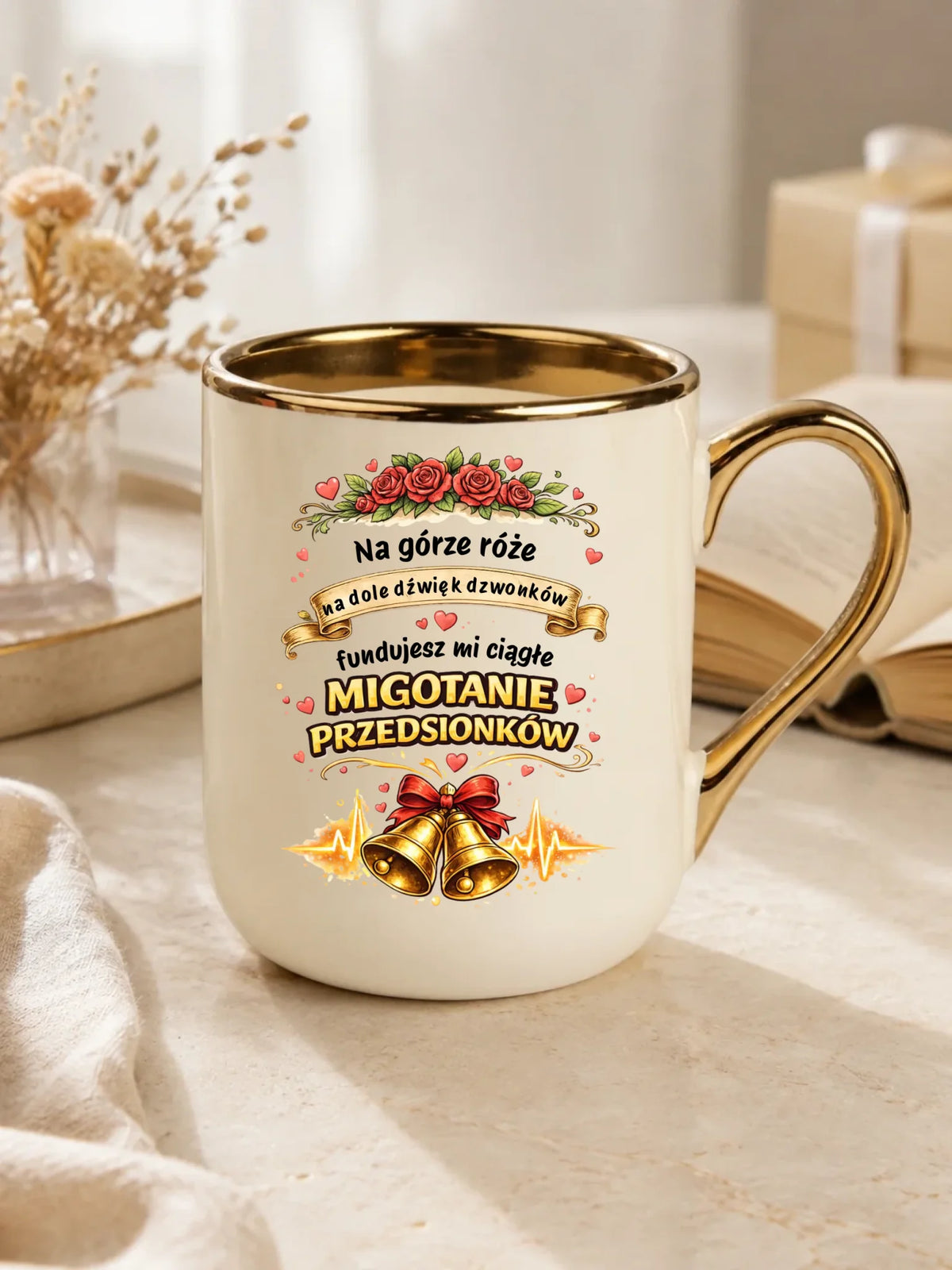 Kubek elegant dla par - Fundujesz mi ciągłe migotanie przedsionków W71