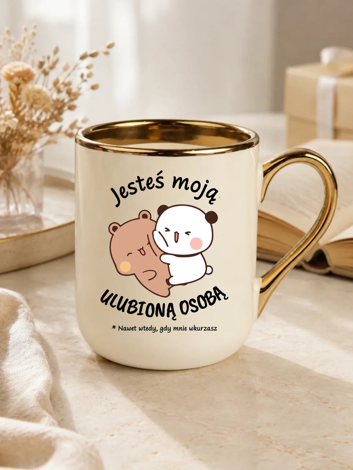 Kubek elegant dla par - Jesteś moją ulubioną osobą W69