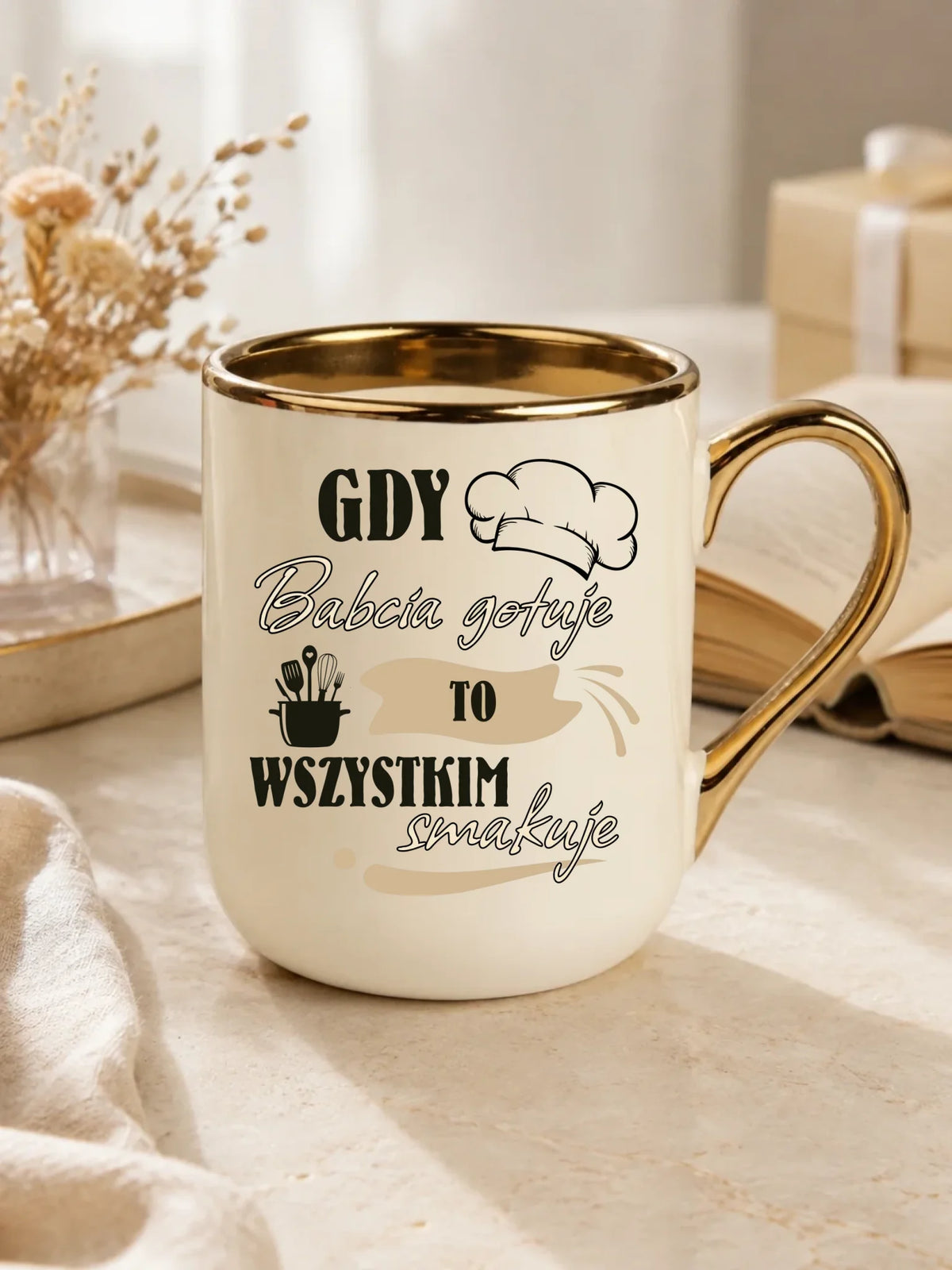 Kubek elegant dla babci - Gdy babcia gotuje to wszystkim smakuje B36