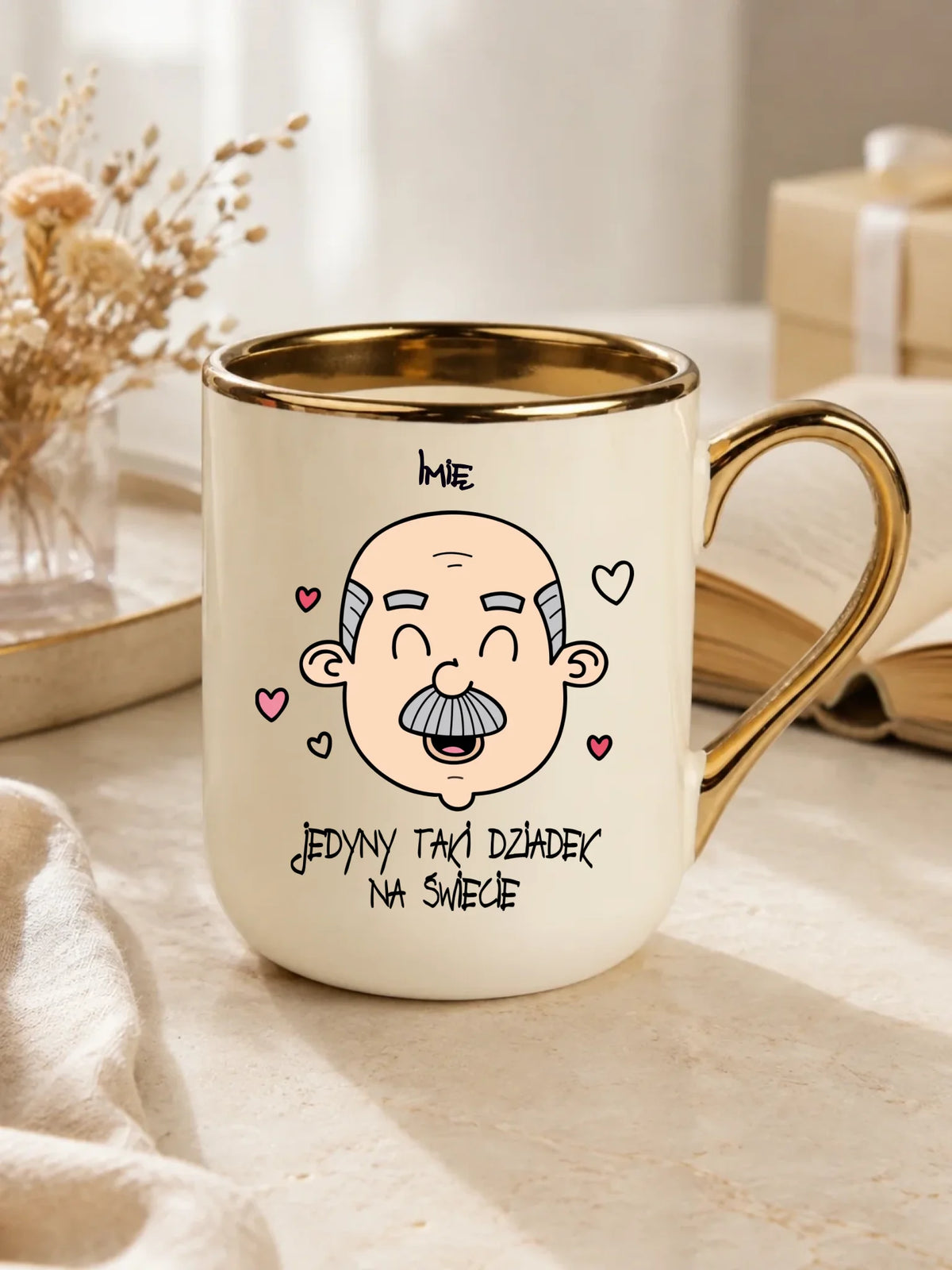Kubek elegant dla dziadka - Jedyny taki dziadek na świecie - personalizowany D15