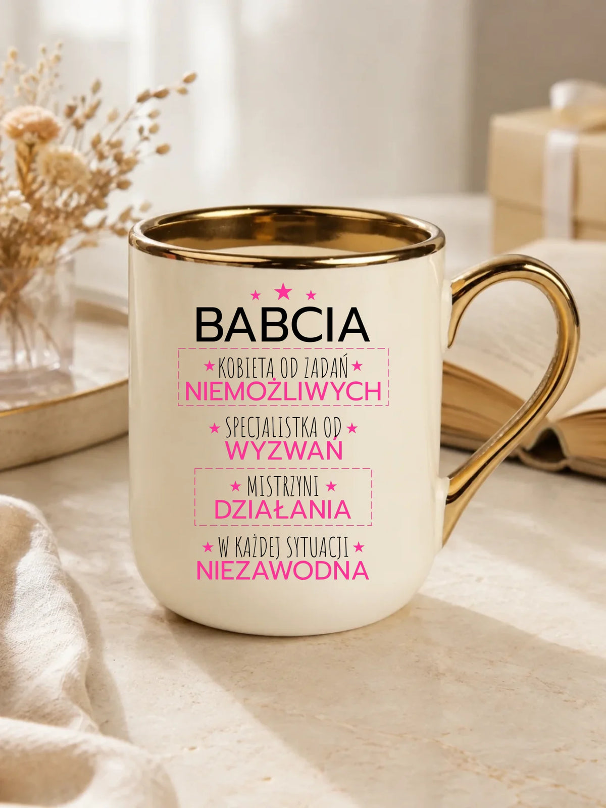 Kubek elegant dla babci - Babcia kobieta od zadań niemożliwych B30