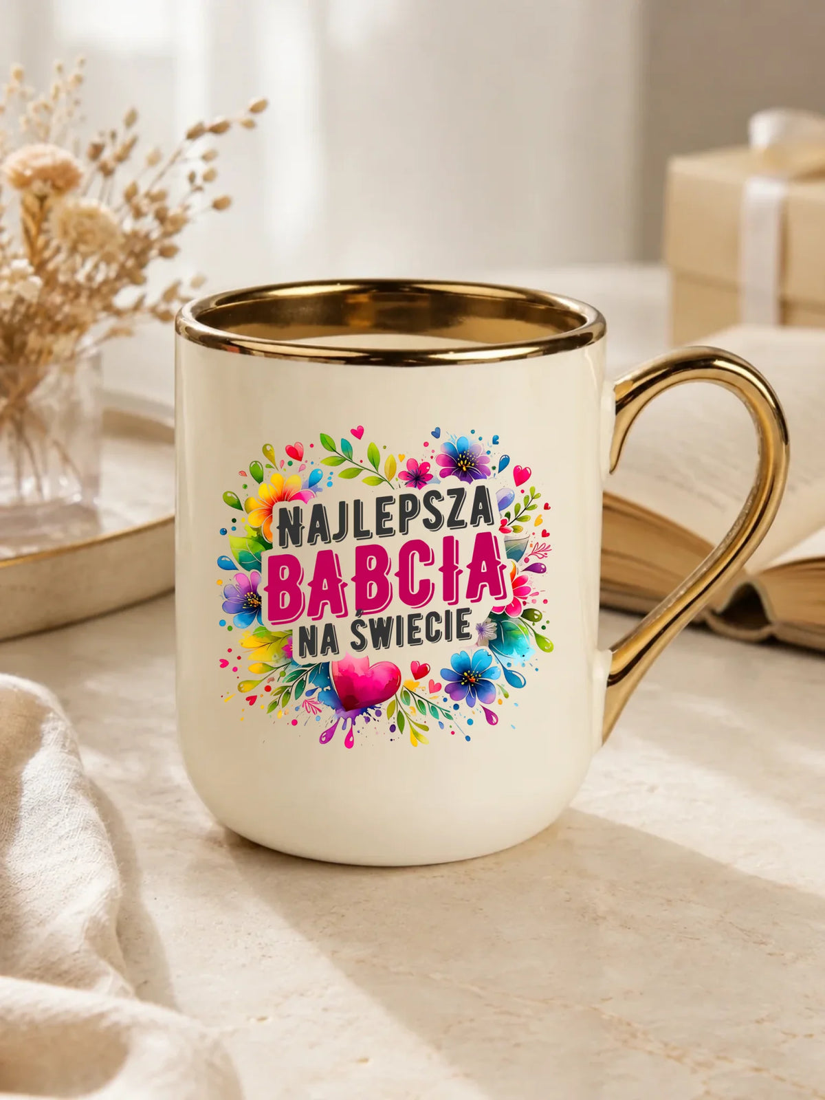 Kubek elegant dla babci - Najlepsza Babcia na świecie B07