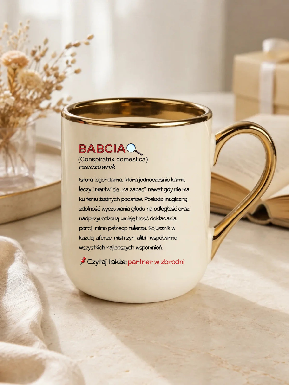 Kubek elegant dla babci - Babcia śmieszna definicja B35