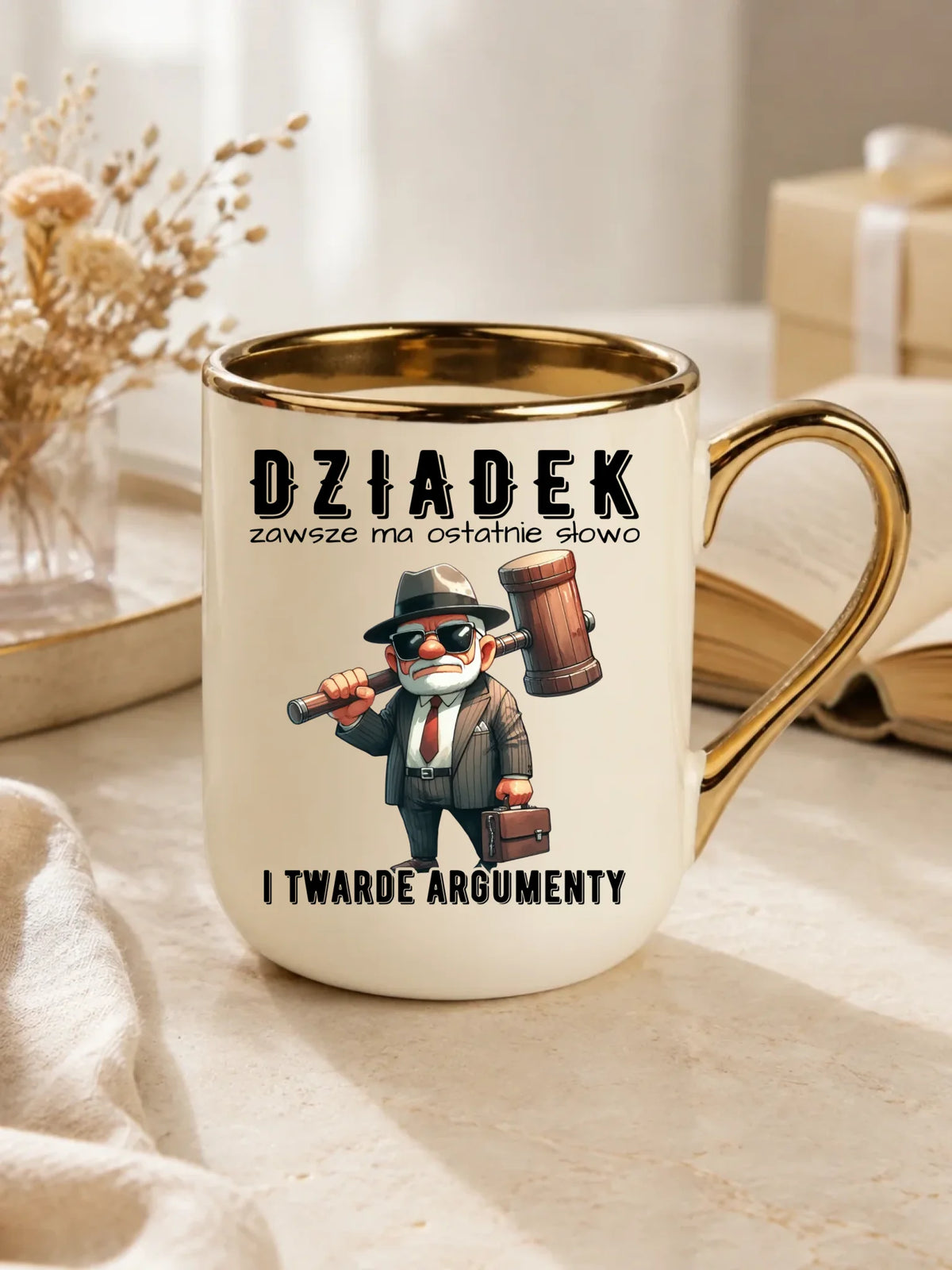 Kubek elegant dla dziadka - Dziadek zawsze ma ostatnie słowo D40