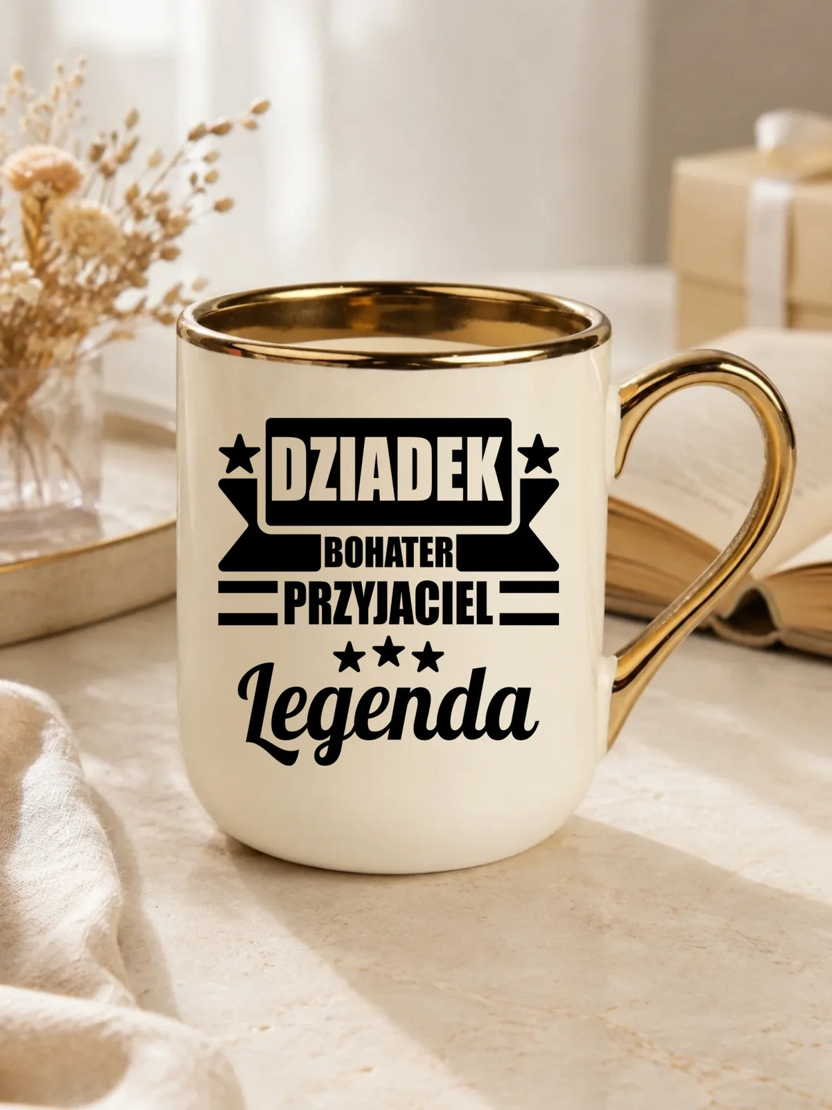 Kubek elegant dla dziadka - Bohater przyjaciel legenda D20