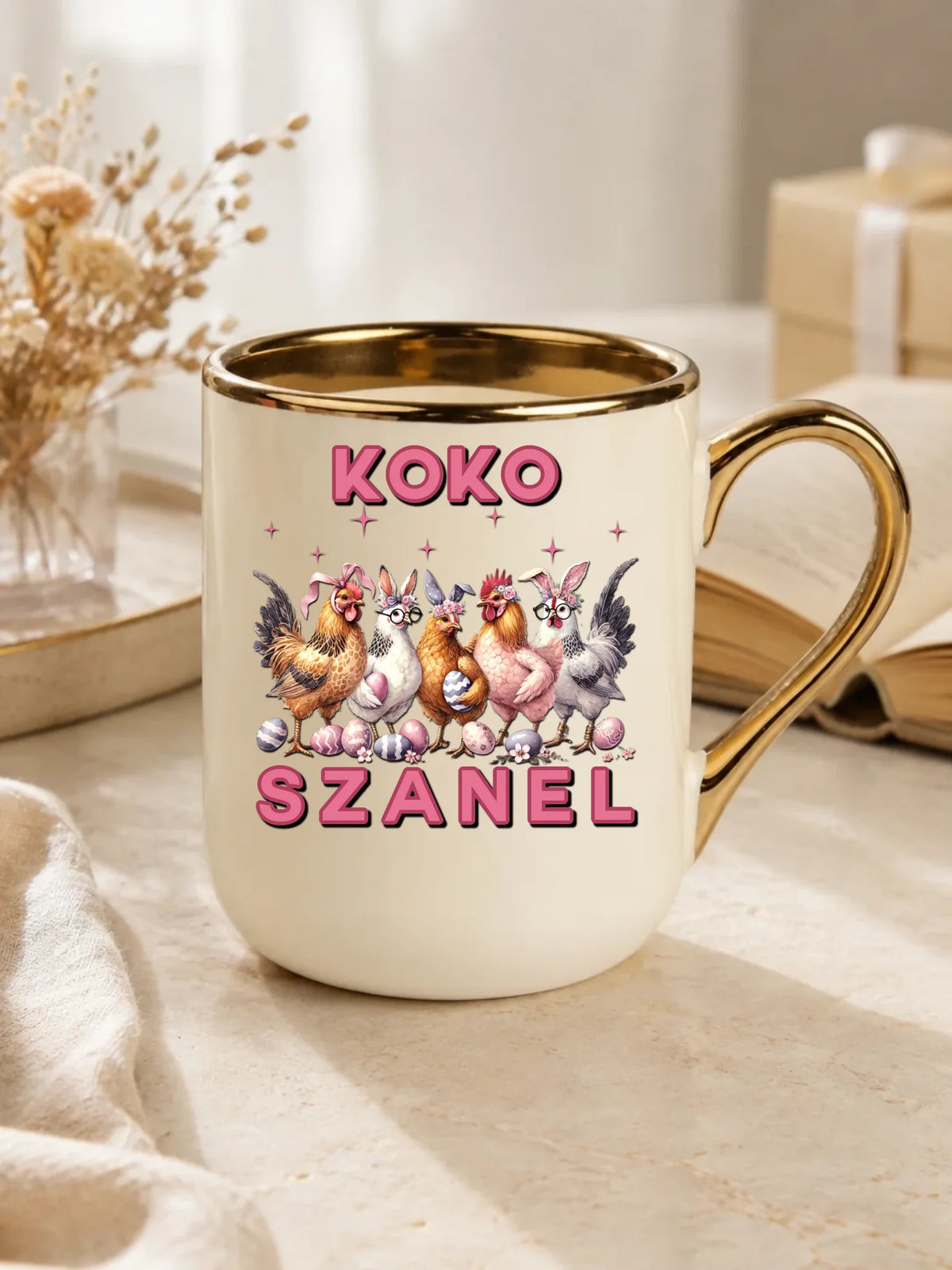 Koko Szanel | Kubek elegant prezent na Wielkanoc WN23