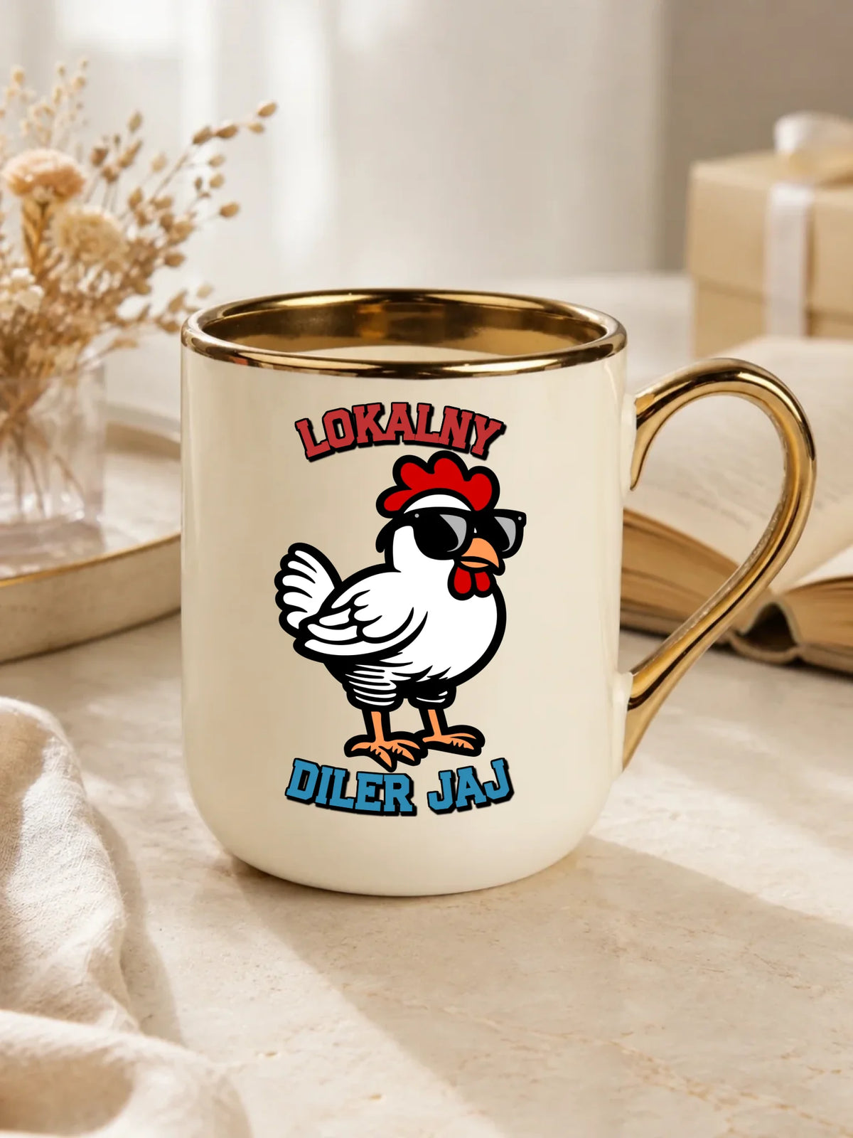Lokalny diler jaj | Kubek elegant prezent na Wielkanoc WN24