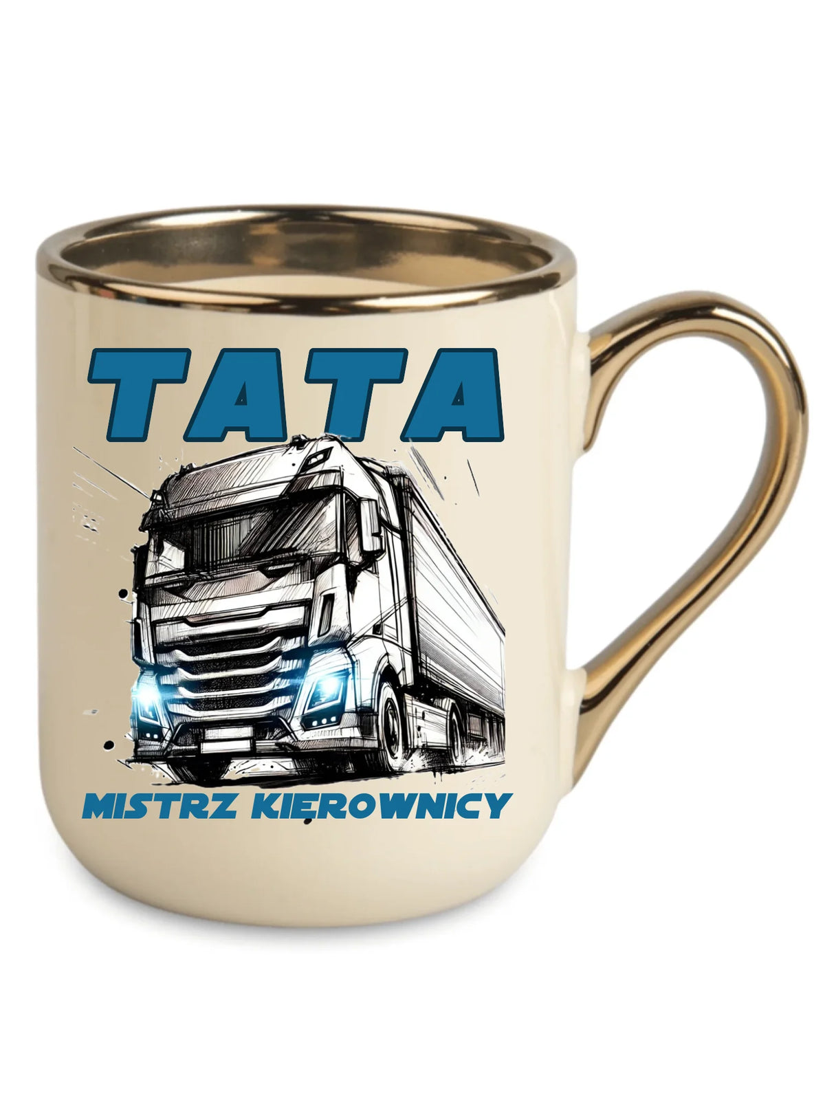 Mistrz kierownicy | Kubek elegant dla taty kierowcy ciężarówki DT80