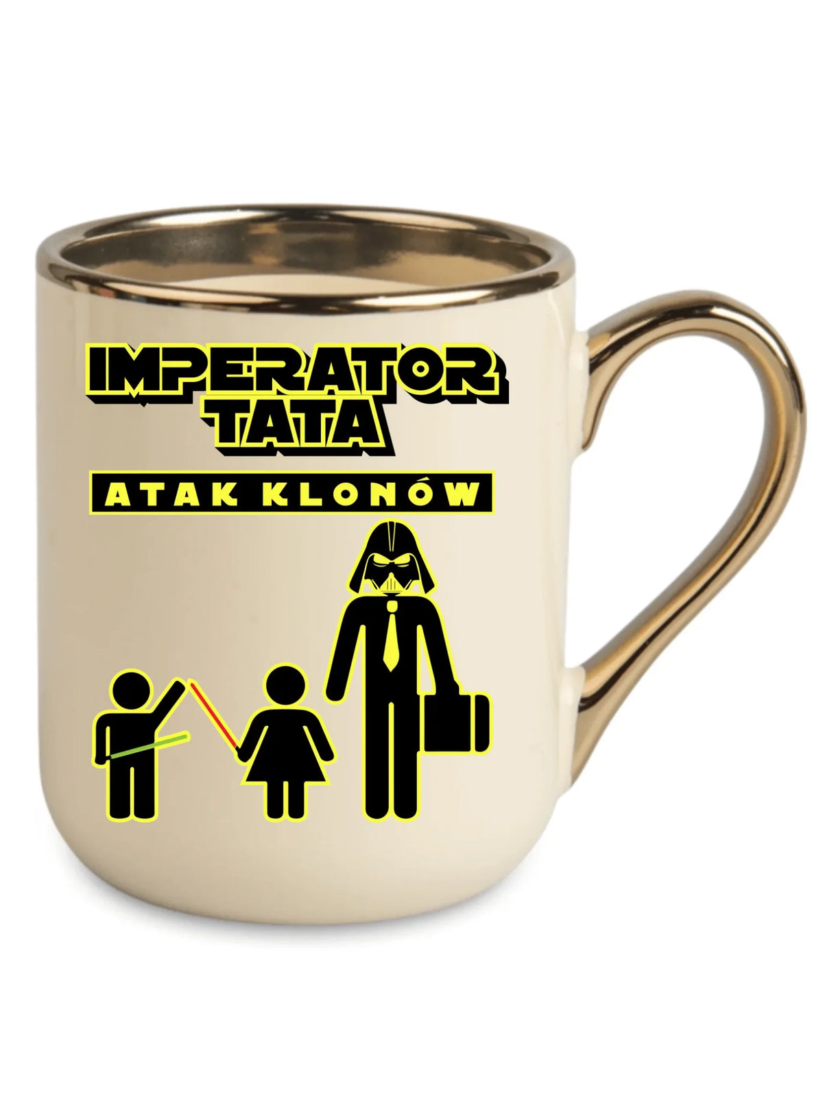 Imperator tata atak klonów | Kubek elegant prezent dla taty bliźniaków DT63