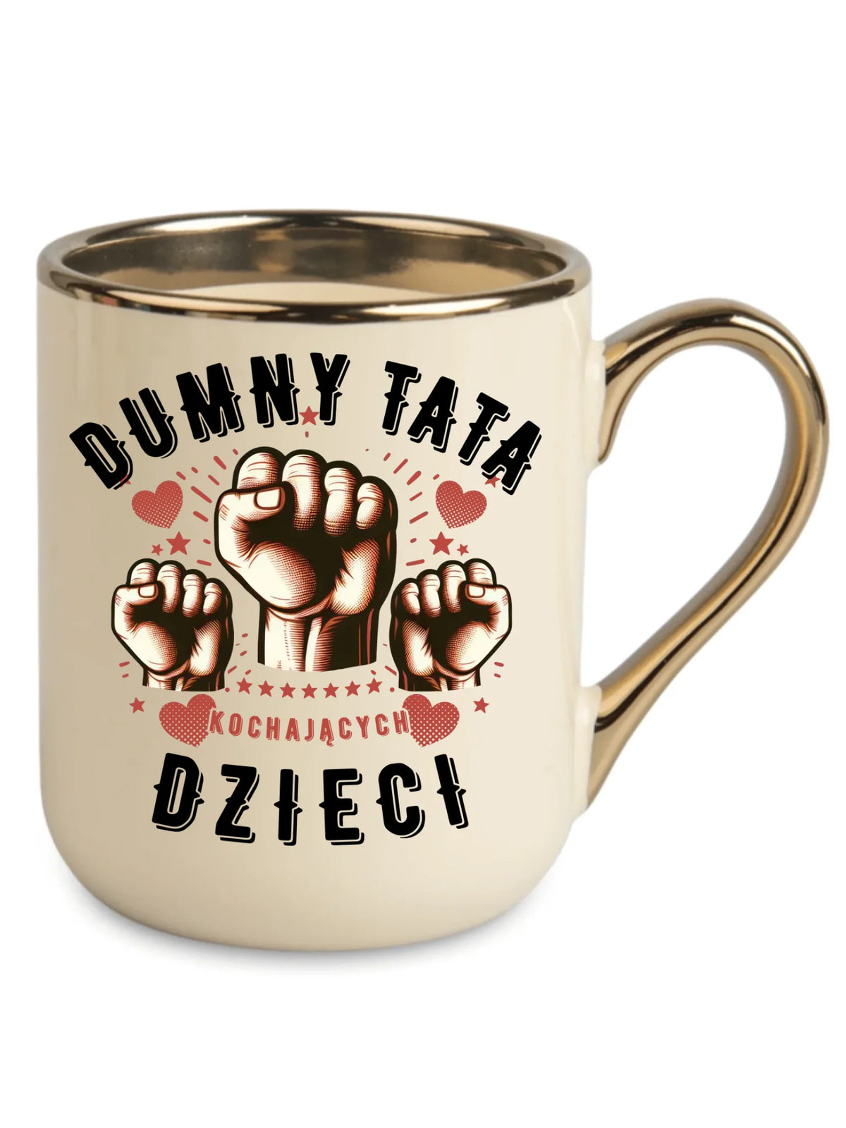 Dumny tata kochających dzieci | Kubek elegant prezent dla taty DT44
