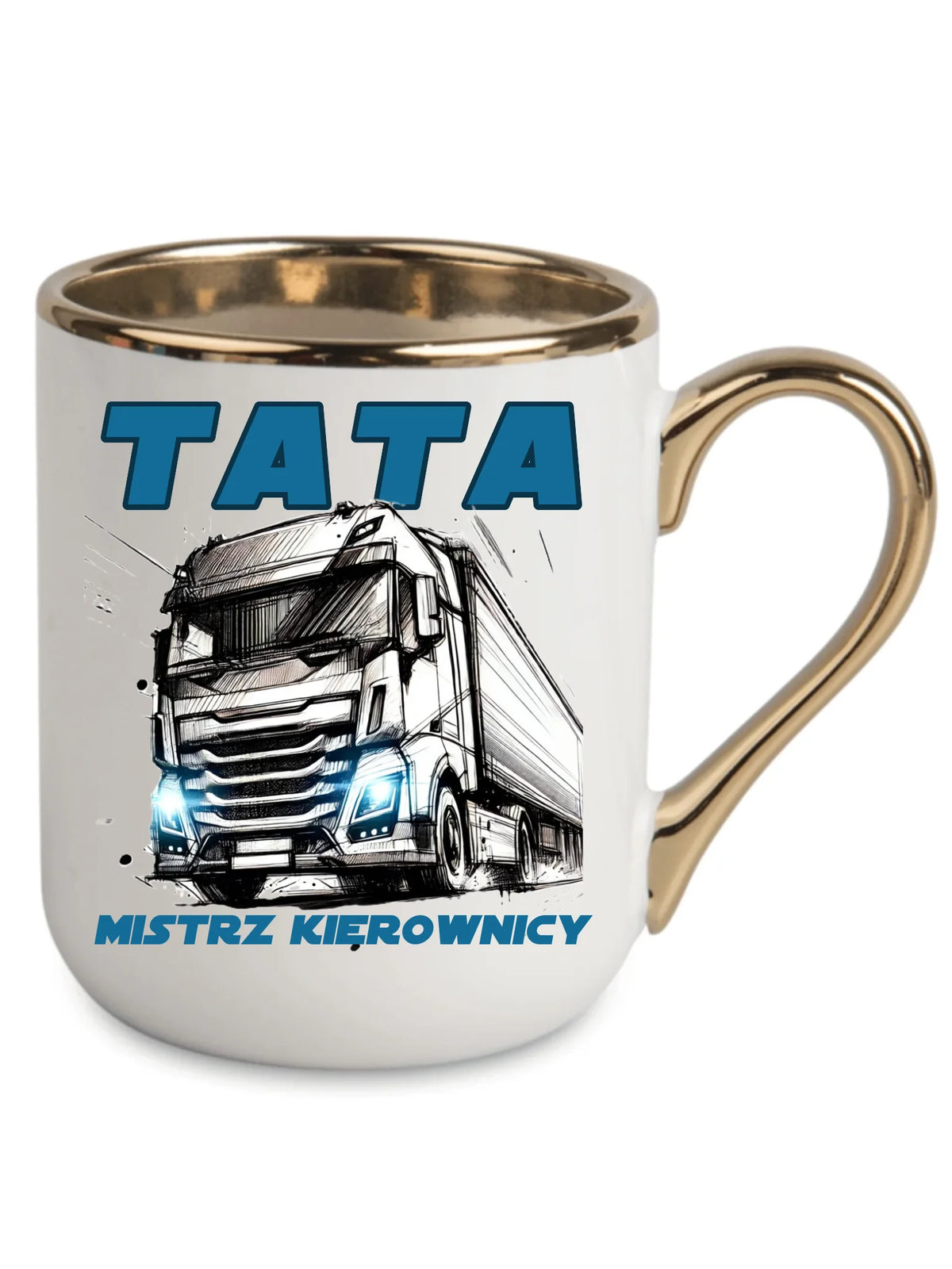 Mistrz kierownicy | Kubek elegant dla taty kierowcy ciężarówki DT80