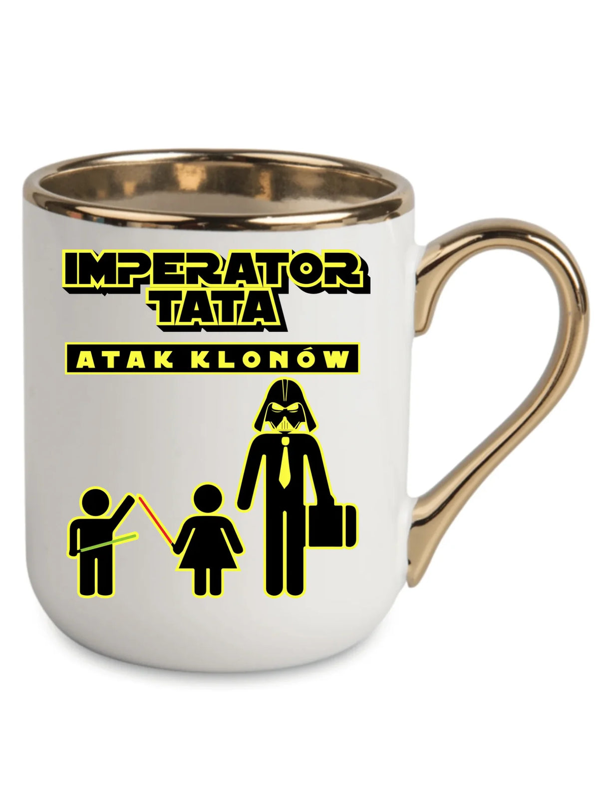 Imperator tata atak klonów | Kubek elegant prezent dla taty bliźniaków DT63