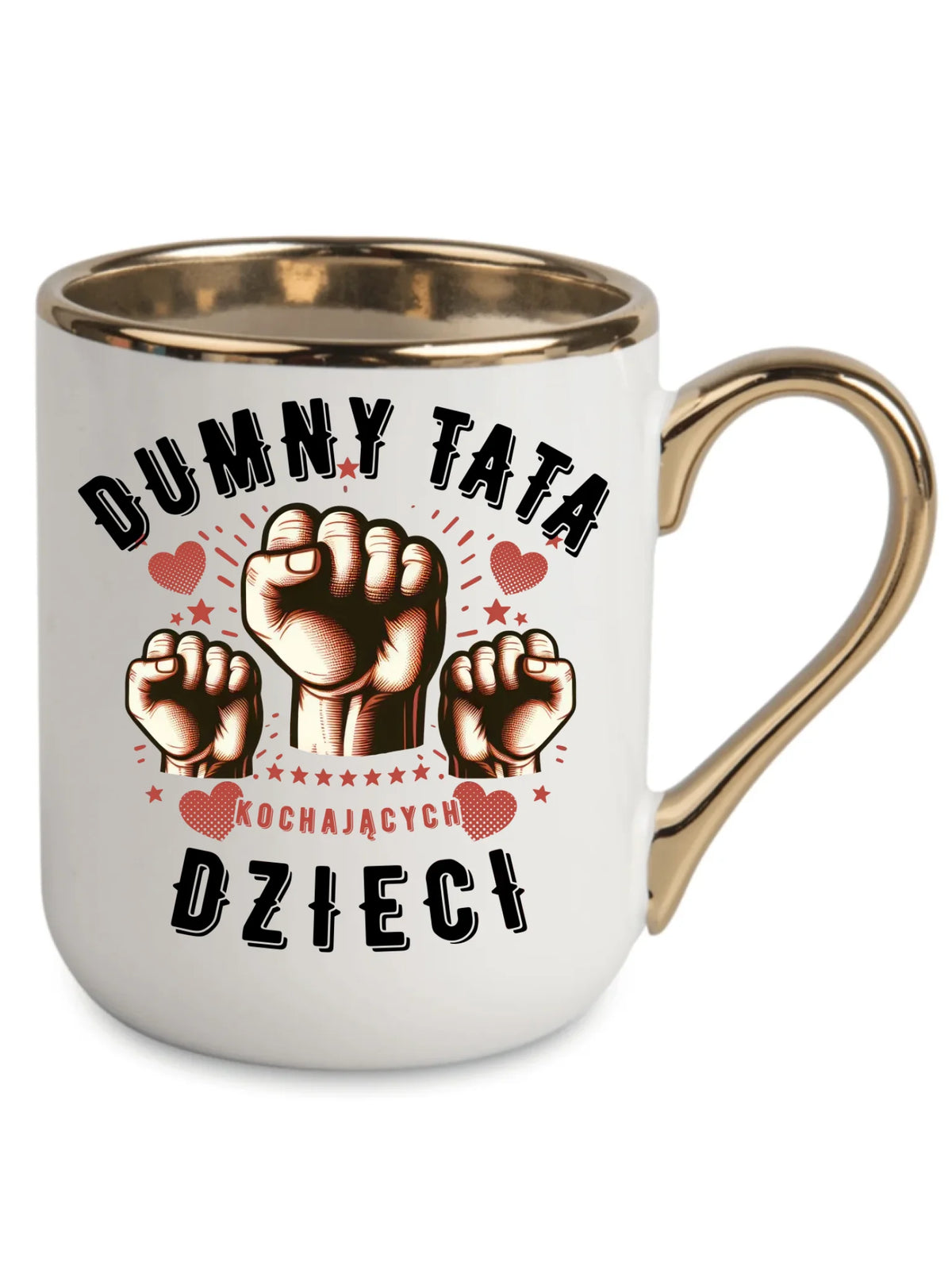 Dumny tata kochających dzieci | Kubek elegant prezent dla taty DT44