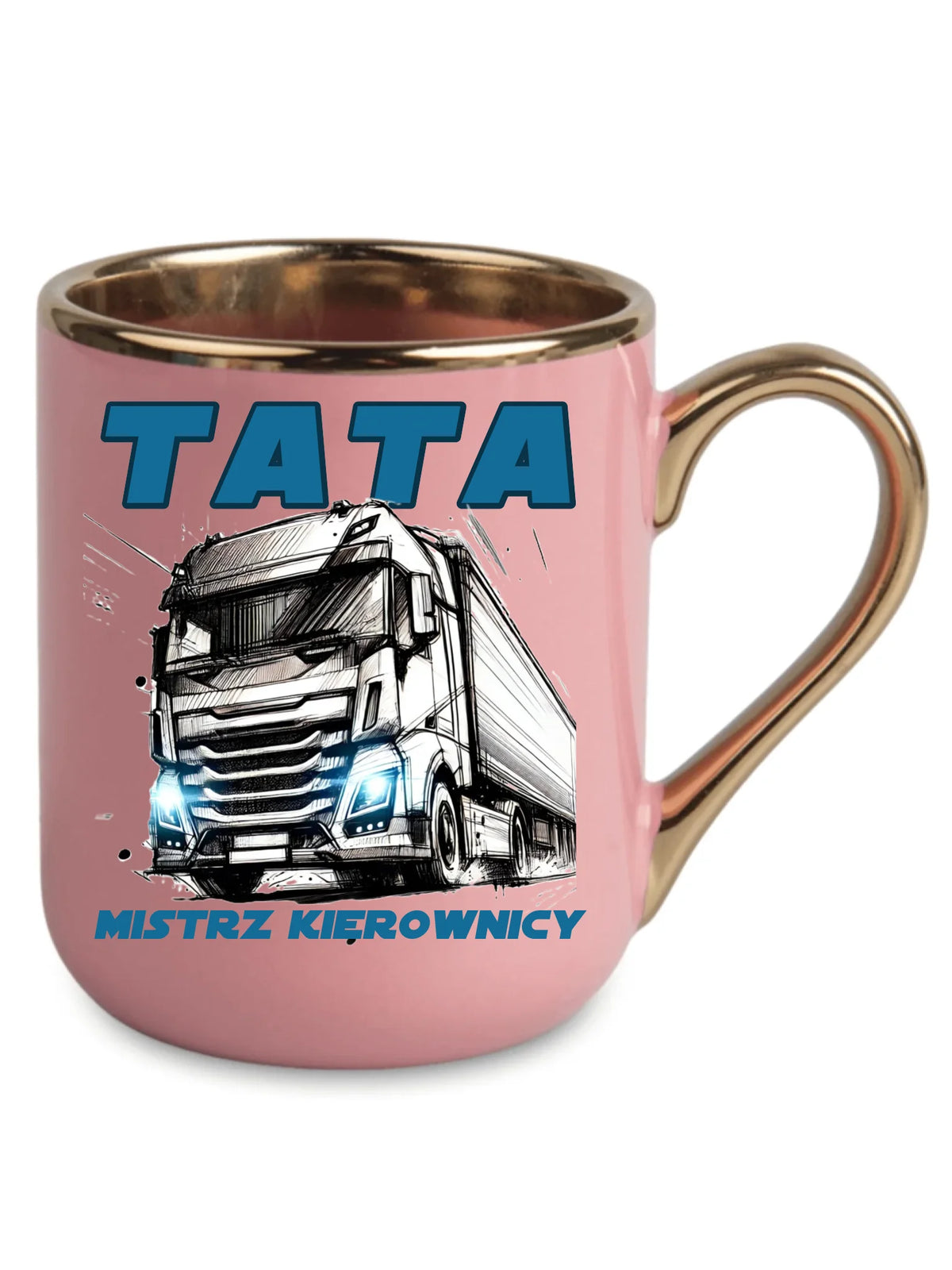 Mistrz kierownicy | Kubek elegant dla taty kierowcy ciężarówki DT80