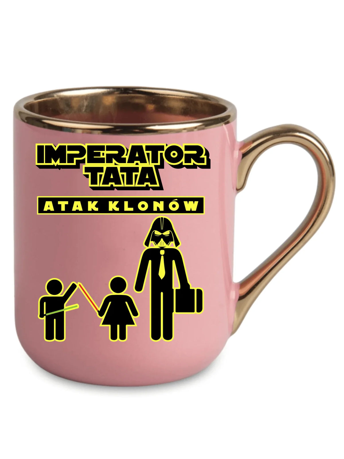 Imperator tata atak klonów | Kubek elegant prezent dla taty bliźniaków DT63