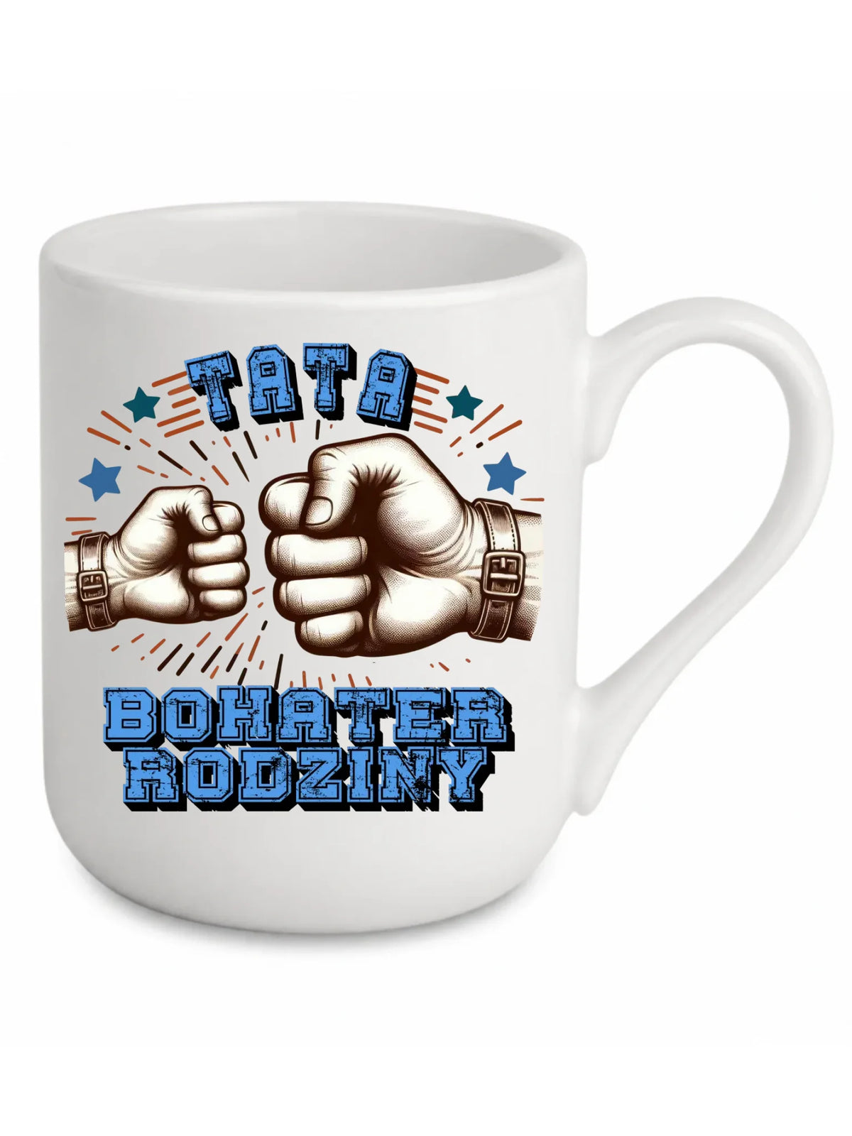 Tata bohater rodziny | Kubek elegant z nadrukiem dla taty DT45