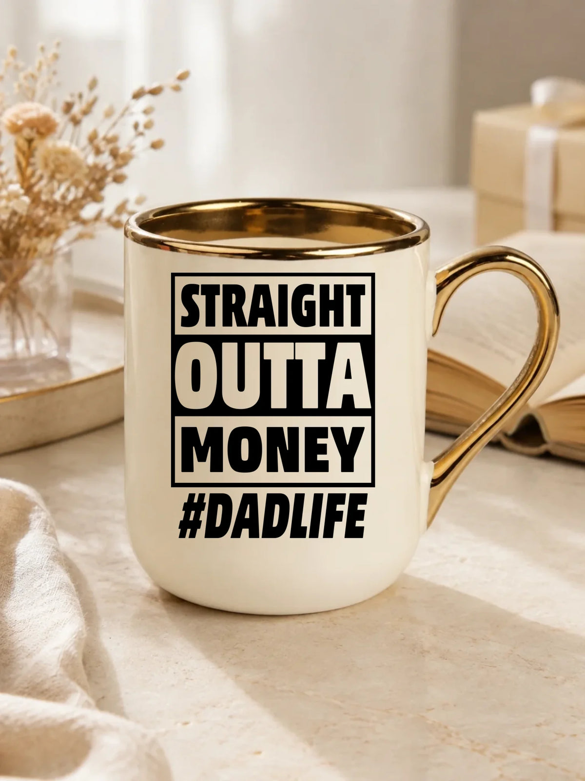 Straight outta money #dadlife | Kubek elegant dla taty DT79