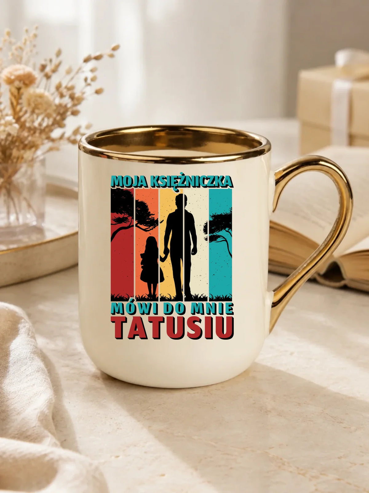 Moja księżniczka mówi do mnie Tatusiu | Kubek elegant dla taty DT75