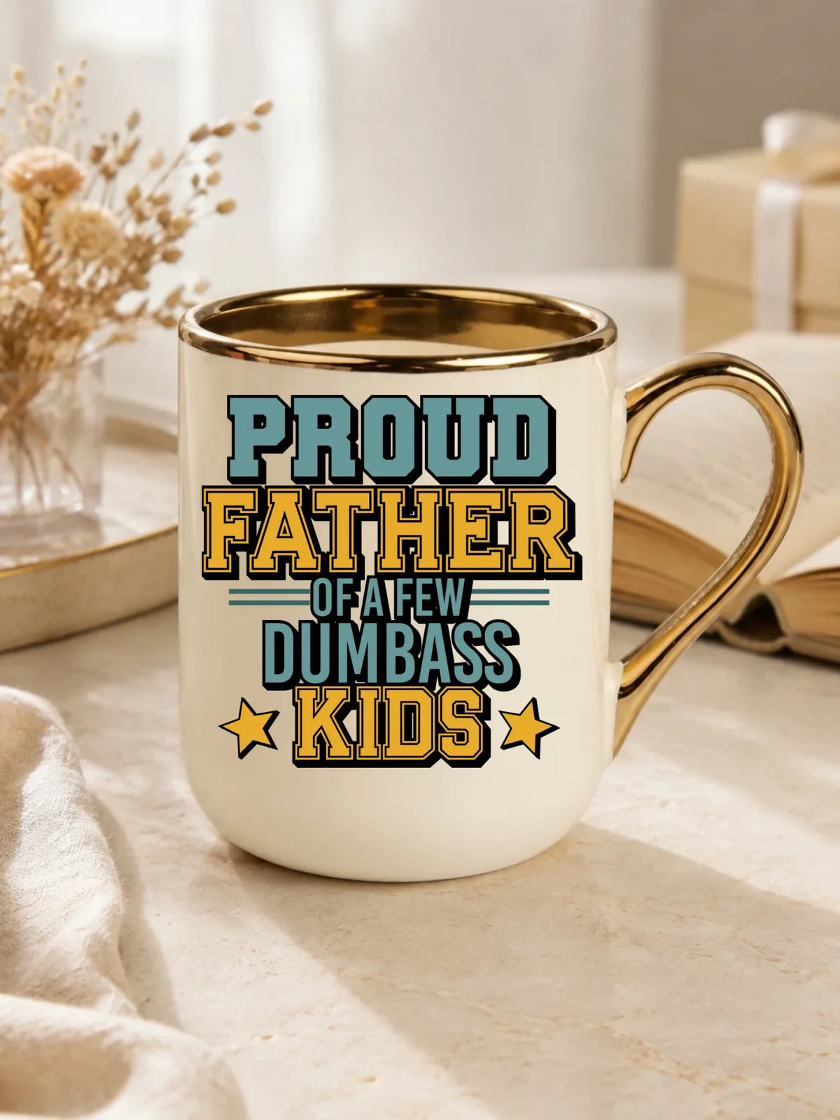 Proud father | Kubek elegant z nadrukiem dla taty DT70