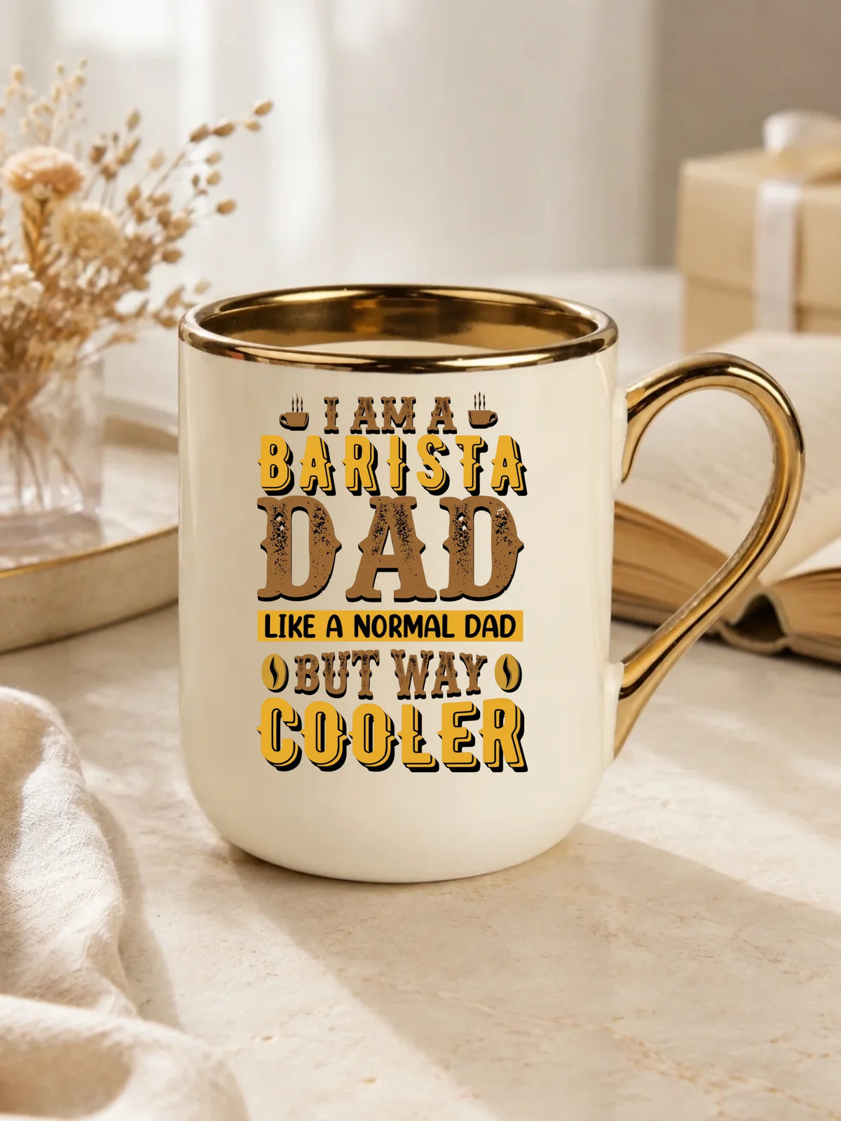 Barista | Kubek elegant z nadrukiem dla taty DT69