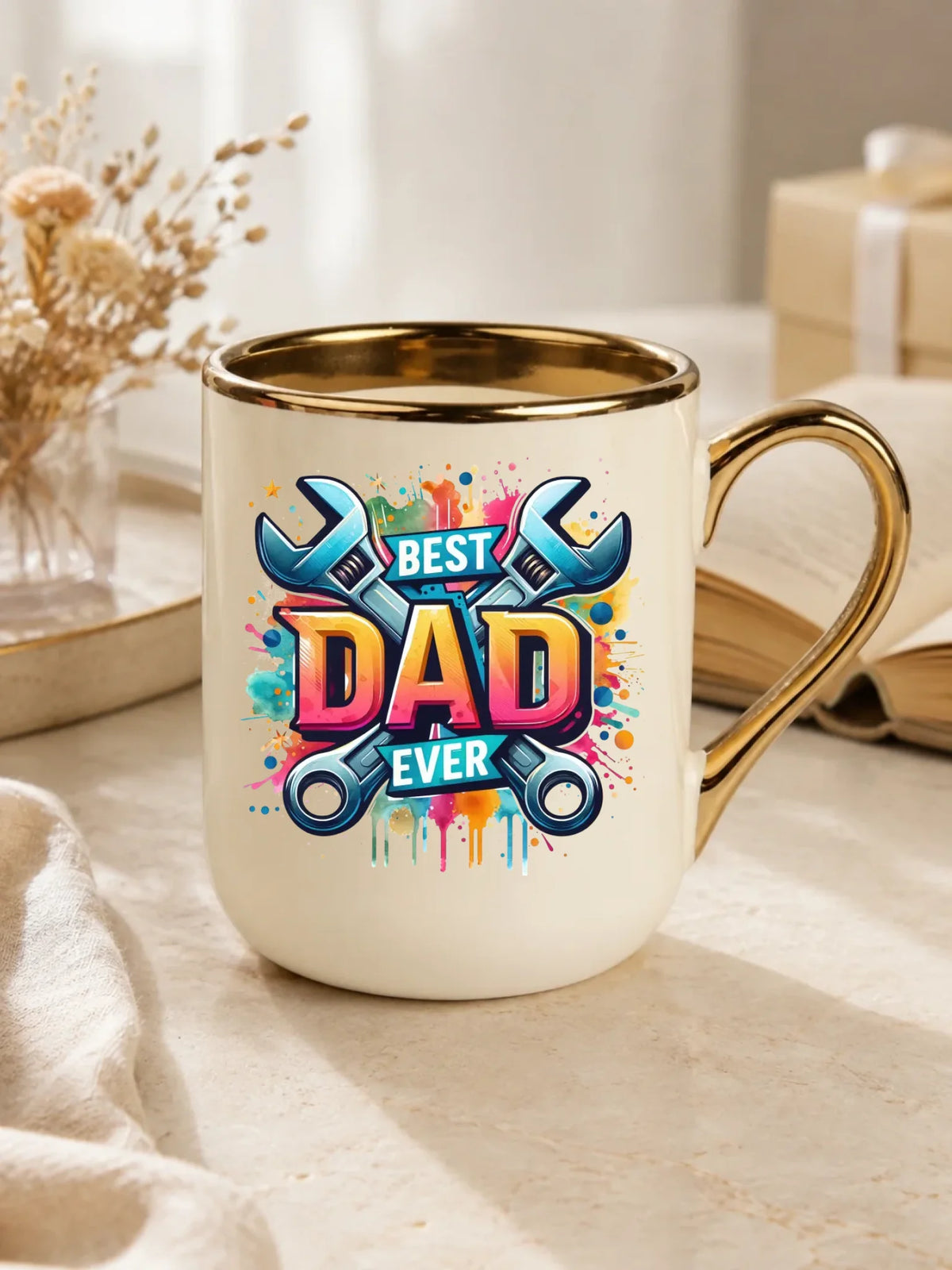 Best Dad Ever | Kubek elegant prezent dla taty DT58