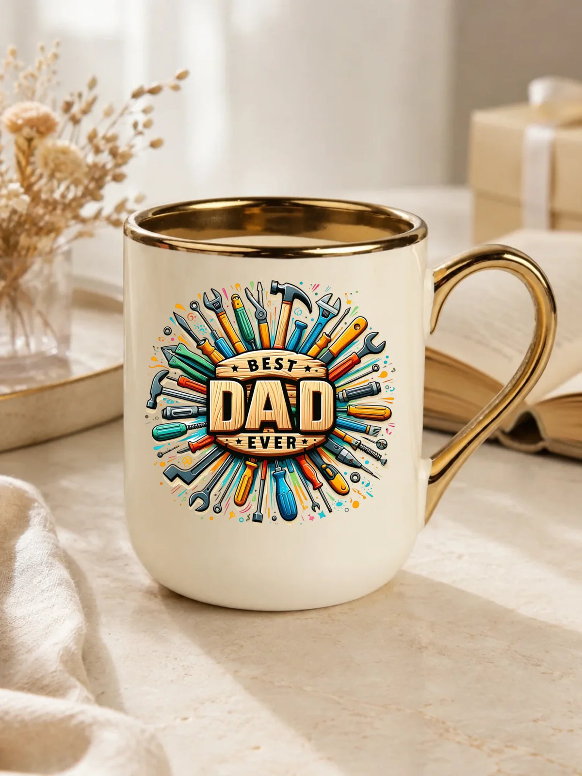 Best Dad Ever | Kubek elegant z nadrukiem dla taty DT57